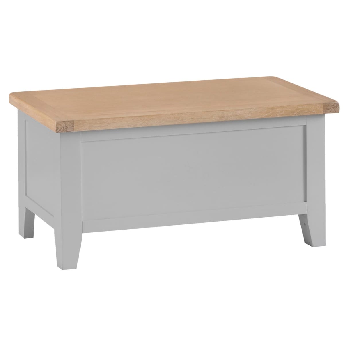 Bay Co Pipe Holme Grey With Oak Blanket Box