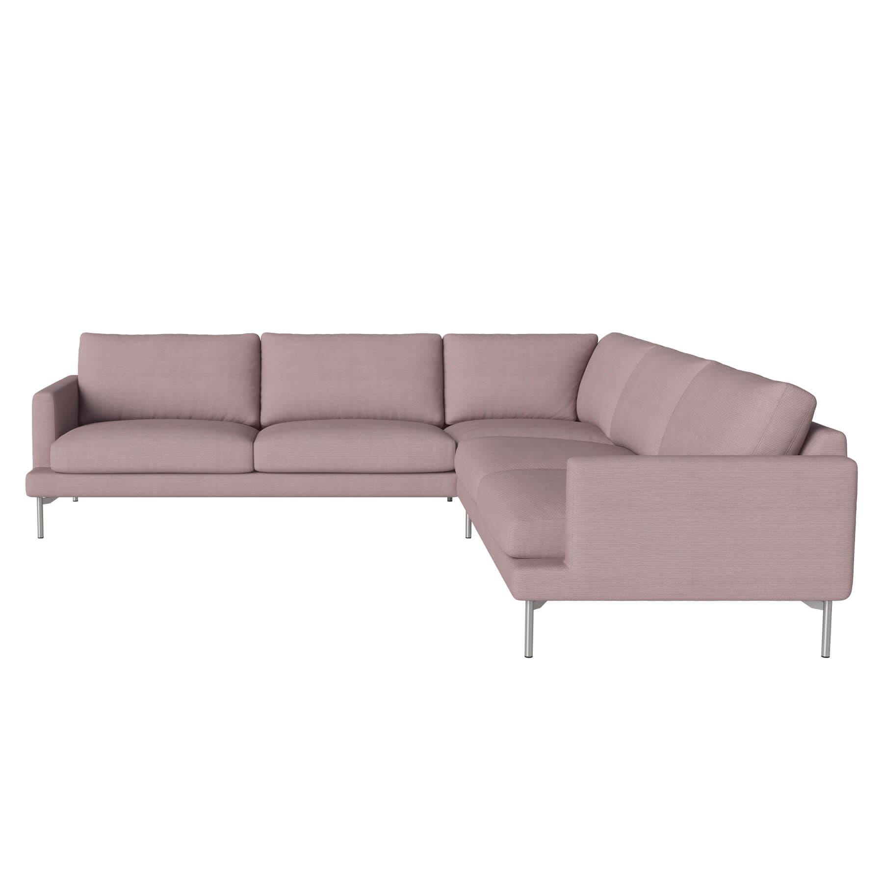 Bolia Veneda Sofa 6 Seater Sofa Corner Sofa Brushed Steel Linea Rosa Pink Designer Furniture From Holloways Of Ludlow