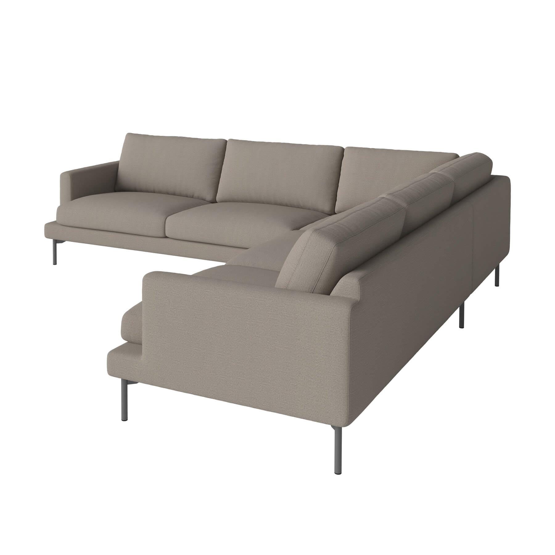 Bolia Veneda Sofa 6 Seater Sofa Corner Sofa Grey Laquered Steel Baize Dark Beige Brown Designer Furniture From Holloways Of Ludlow