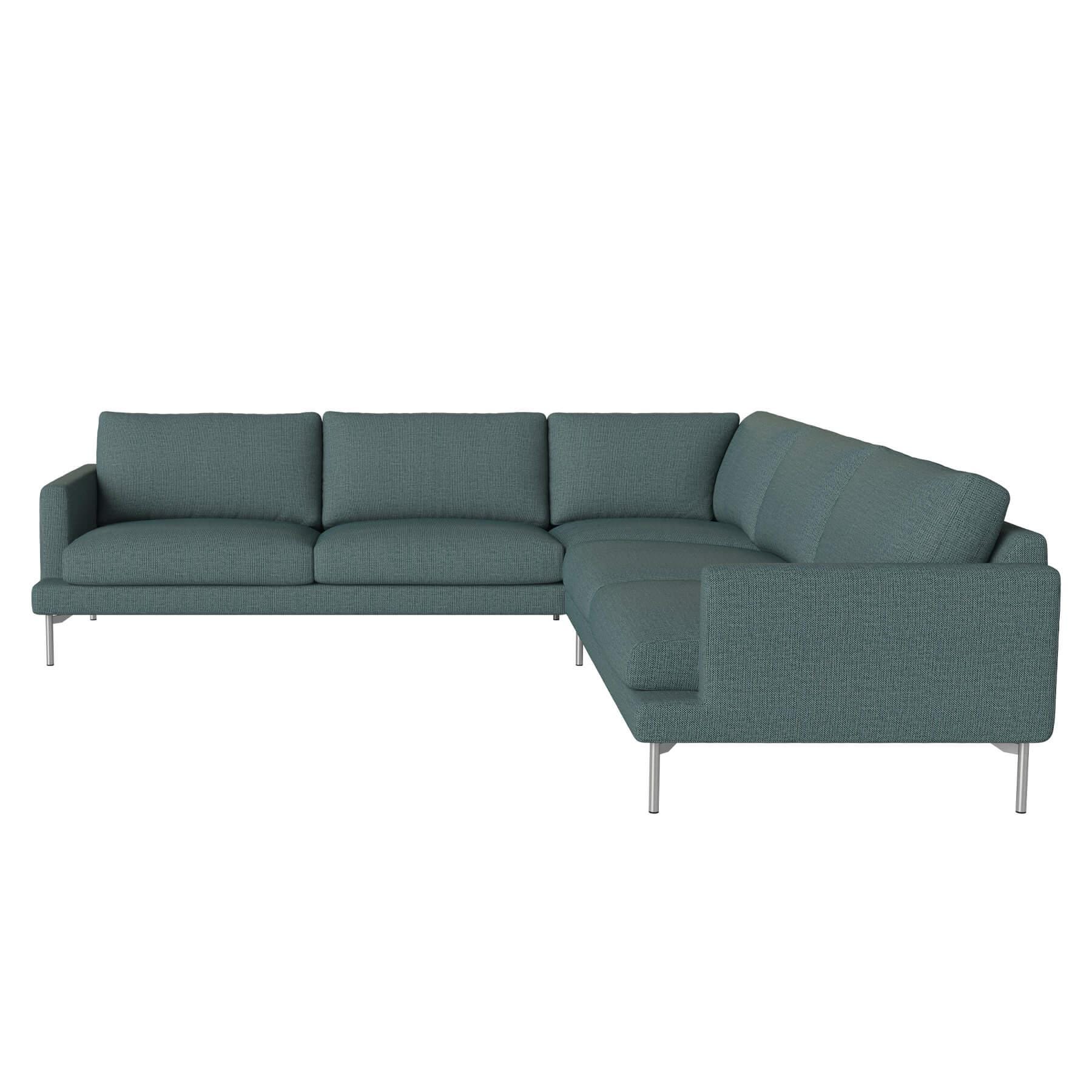 Bolia Veneda Sofa 6 Seater Sofa Corner Sofa Brushed Steel London Sea Green Designer Furniture From Holloways Of Ludlow