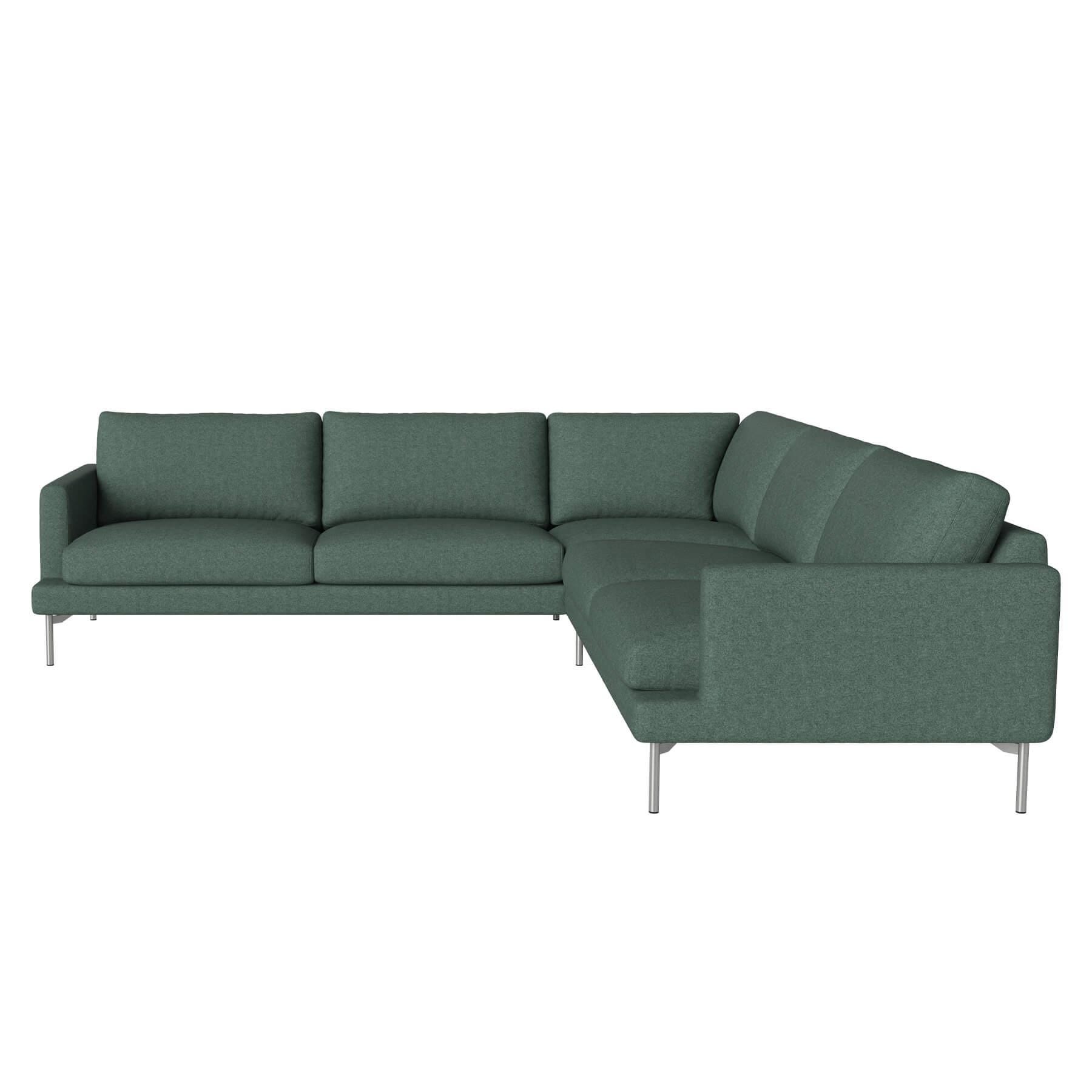 Bolia Veneda Sofa 6 Seater Sofa Corner Sofa Brushed Steel Qual Sea Green Designer Furniture From Holloways Of Ludlow