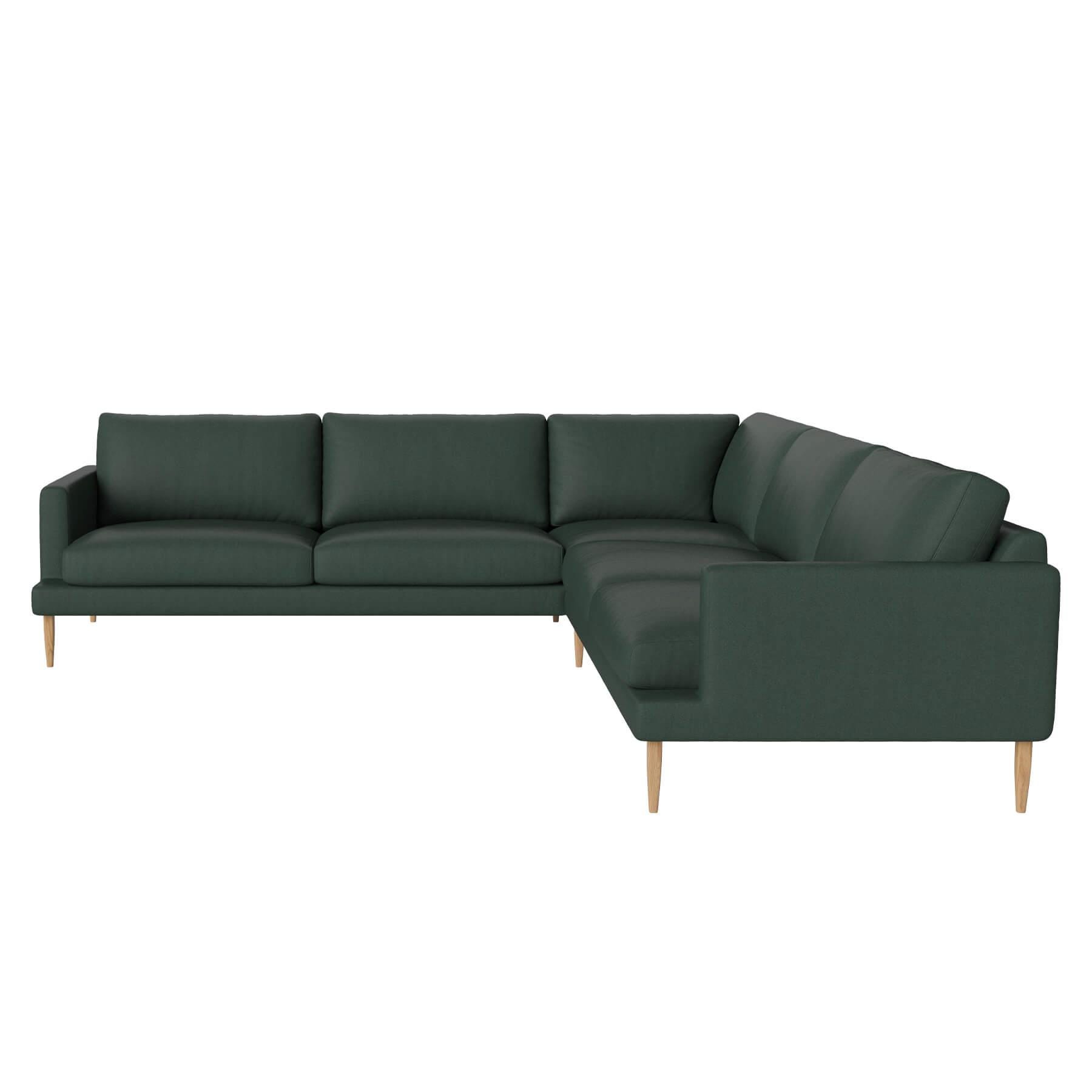 Bolia Veneda Sofa 6 Seater Sofa Corner Sofa Oiled Oak Gaja Dark Green Designer Furniture From Holloways Of Ludlow