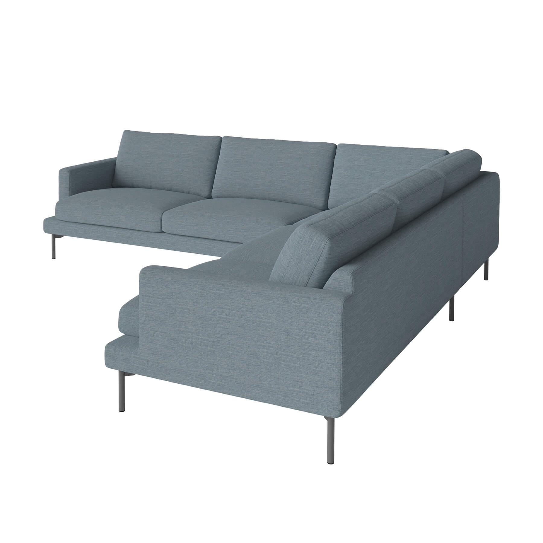 Bolia Veneda Sofa 6 Seater Sofa Corner Sofa Grey Laquered Steel Laine Light Blue Designer Furniture From Holloways Of Ludlow