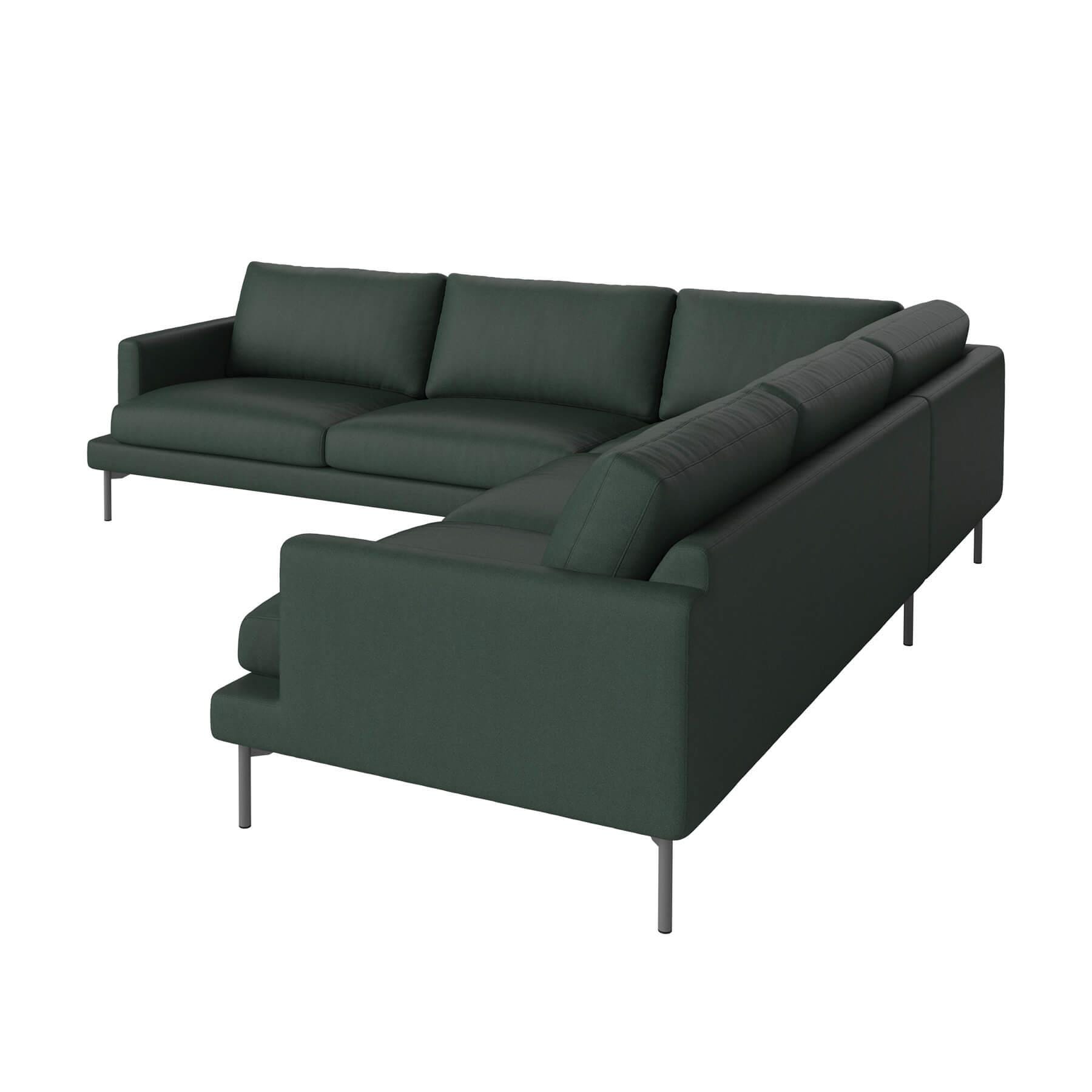 Bolia Veneda Sofa 6 Seater Sofa Corner Sofa Grey Laquered Steel Gaja Dark Green Designer Furniture From Holloways Of Ludlow