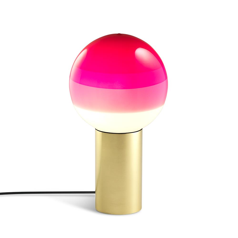 Dipping Table Light Medium Pink Brass