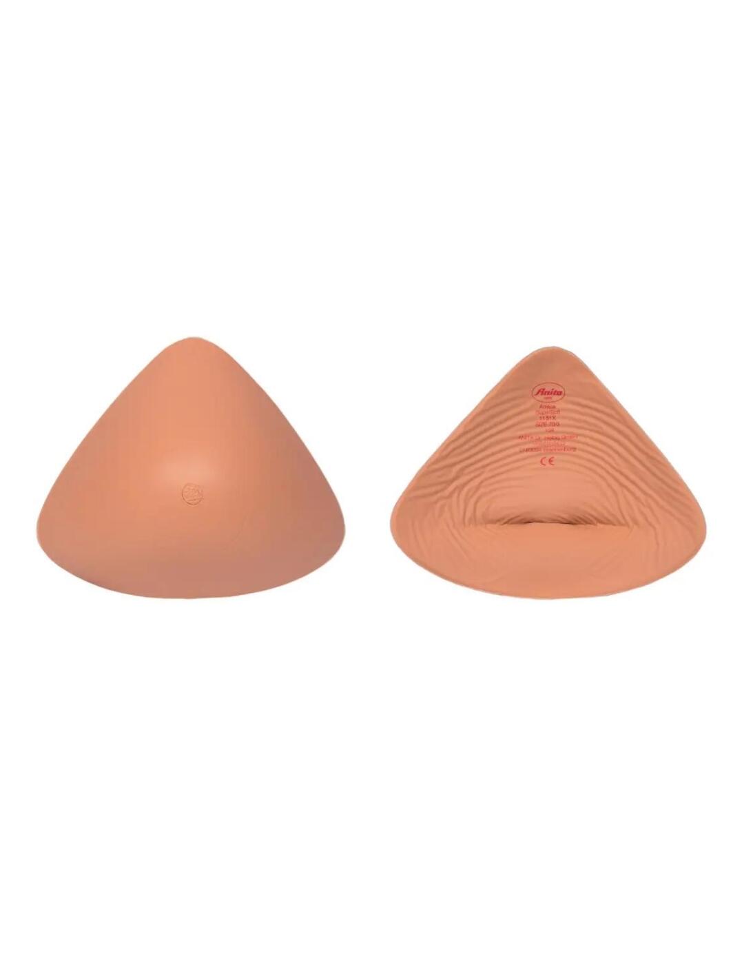 The Anita Amica breast prostheses can be used on both sides. Although very light the full breast forms give a very natural shape and look. The thin edges will conceal the transition from skin to silicone. The velvety smooth silicone will feel so comfortable under any lingerie and on your skin all day.  Can be used on both sides Single prosthesis Full breast Nipple design Super soft silicone Composition - 100% silicone Size: 1- 14  51177-92376-1237215 1151X Full Breast Forms 