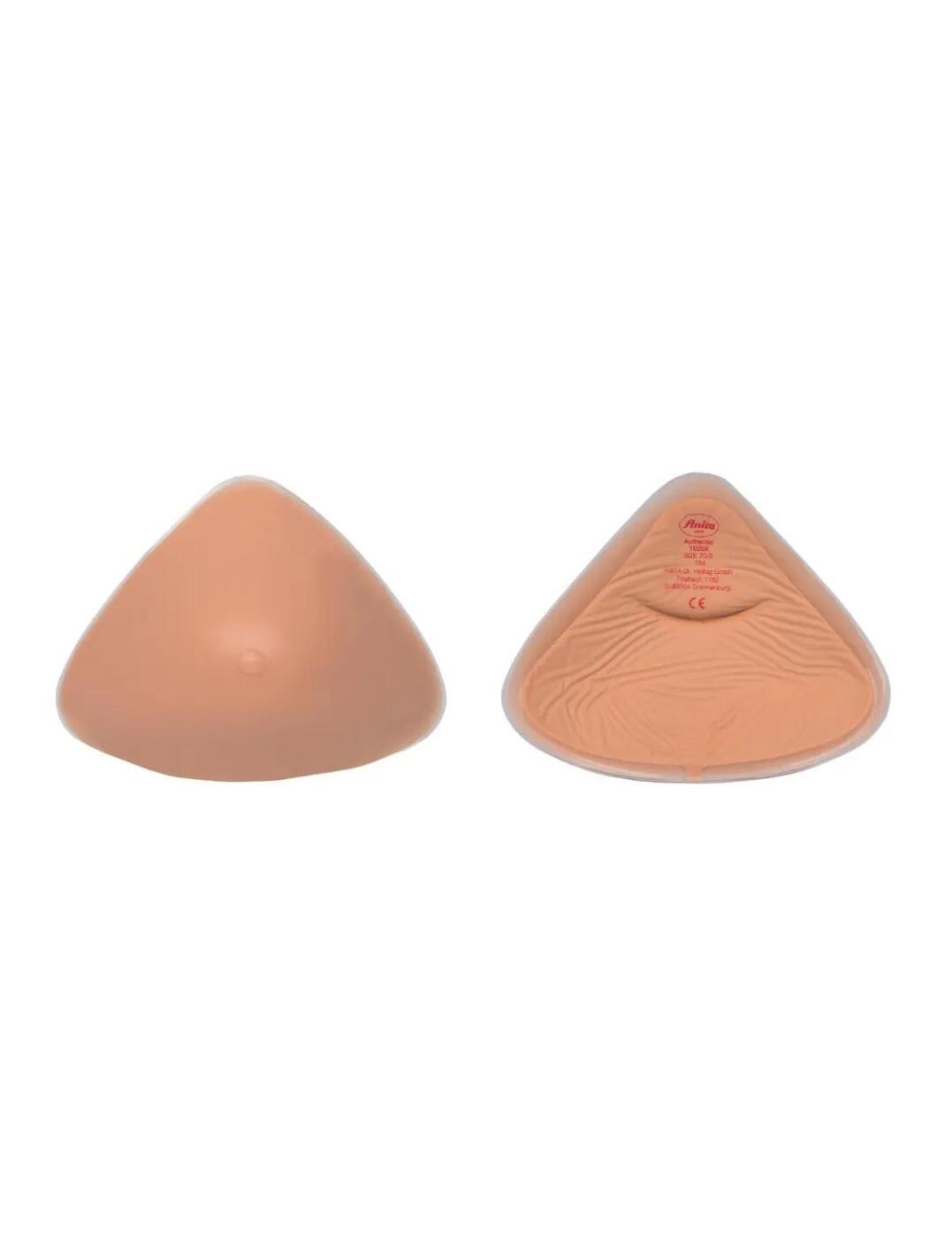 The light Anita breast forms are up to 42% lighter! Get this natural-looking full breast prosthesis for a comfortable and light fit. It has a thin tapered edge to naturally transition the form to your skin. There are two layers to this prosthesis, the top layer of gel to give you a natural look and feel and an under layer to keep the form light.  Full breast Can be used on either side Light and natural Nipple design Tapered edge Composition - 100% silicone Size: 2 - 12  51178-92377-1237296 1020X Full Breast Froms 