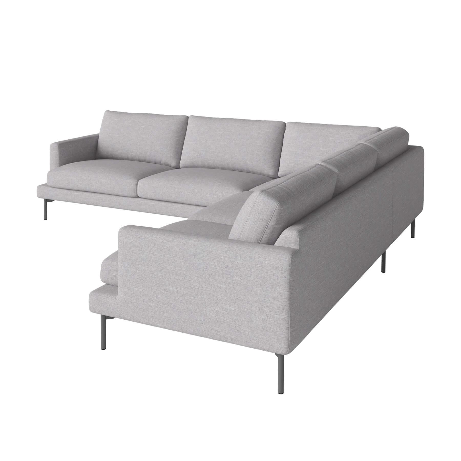 Bolia Veneda Sofa 6 Seater Sofa Corner Sofa Grey Laquered Steel Baize Light Grey Designer Furniture From Holloways Of Ludlow