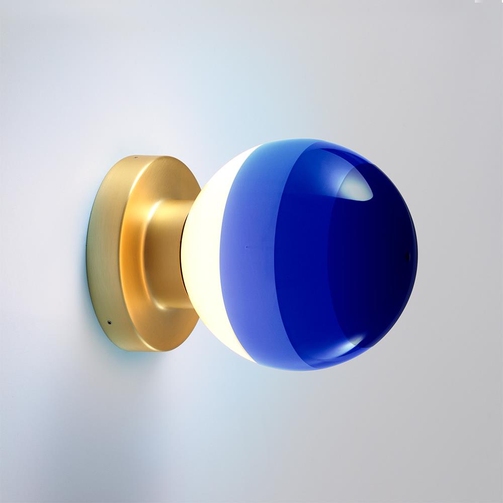 Dipping Wall Light A2 Blue Brushed Brass