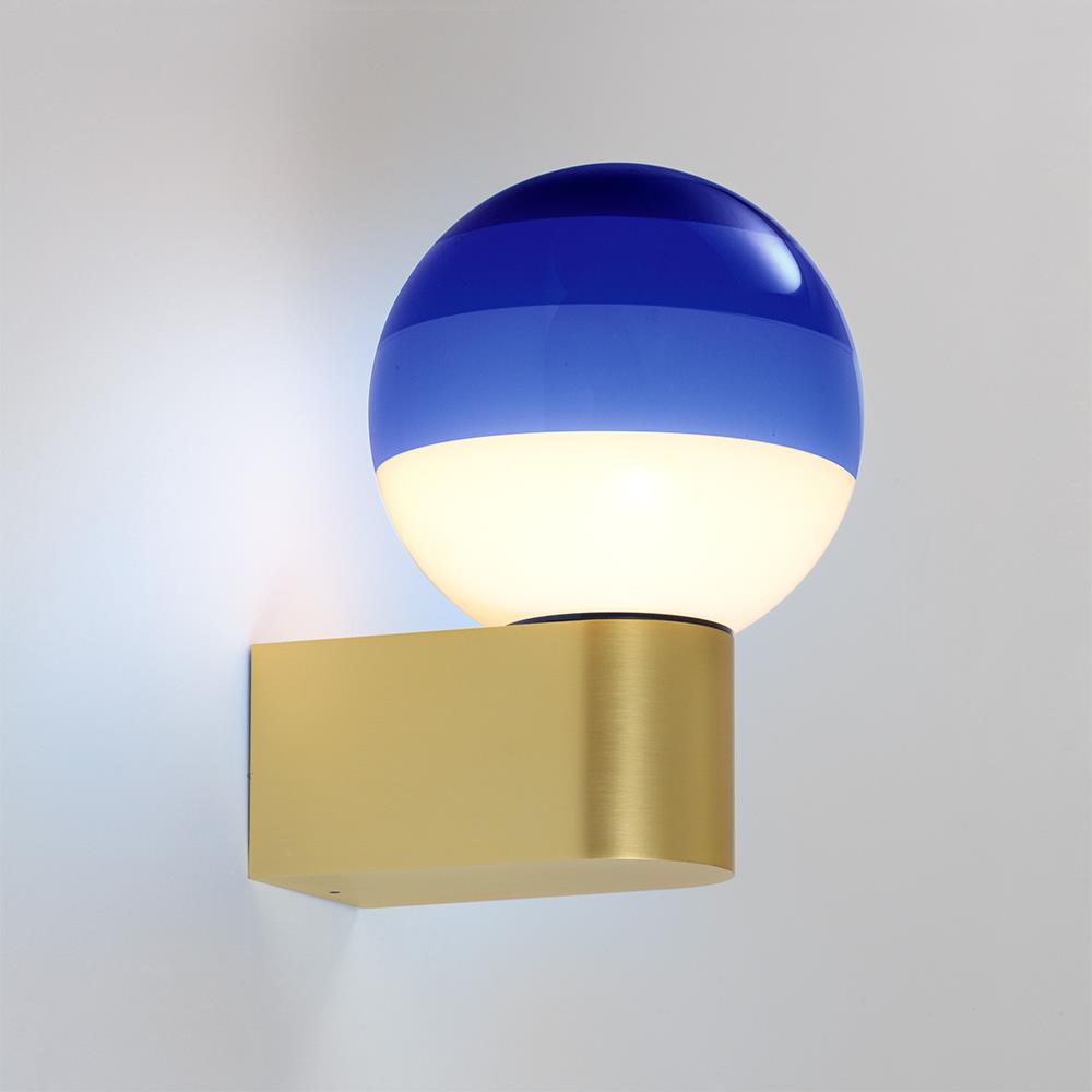 Dipping Wall Light A1 Blue Brushed Brass