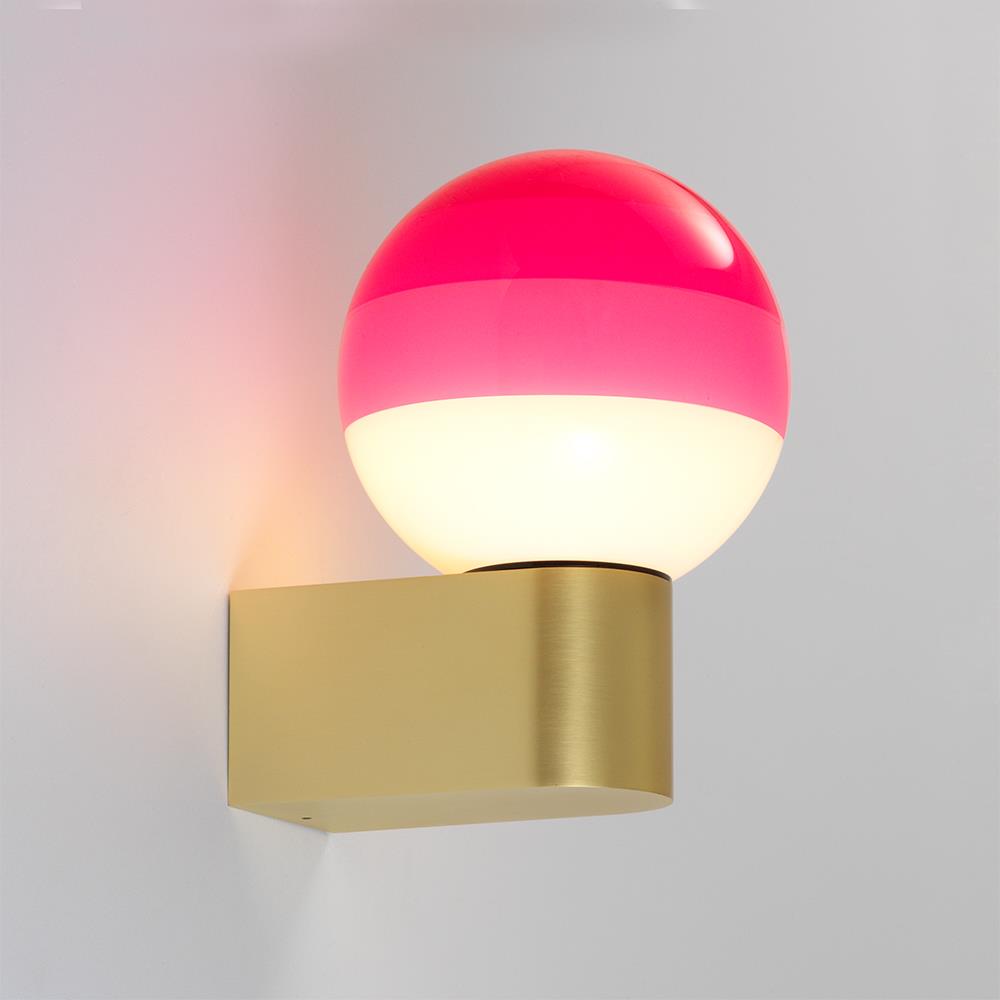 Dipping Wall Light A1 Pink Brushed Brass