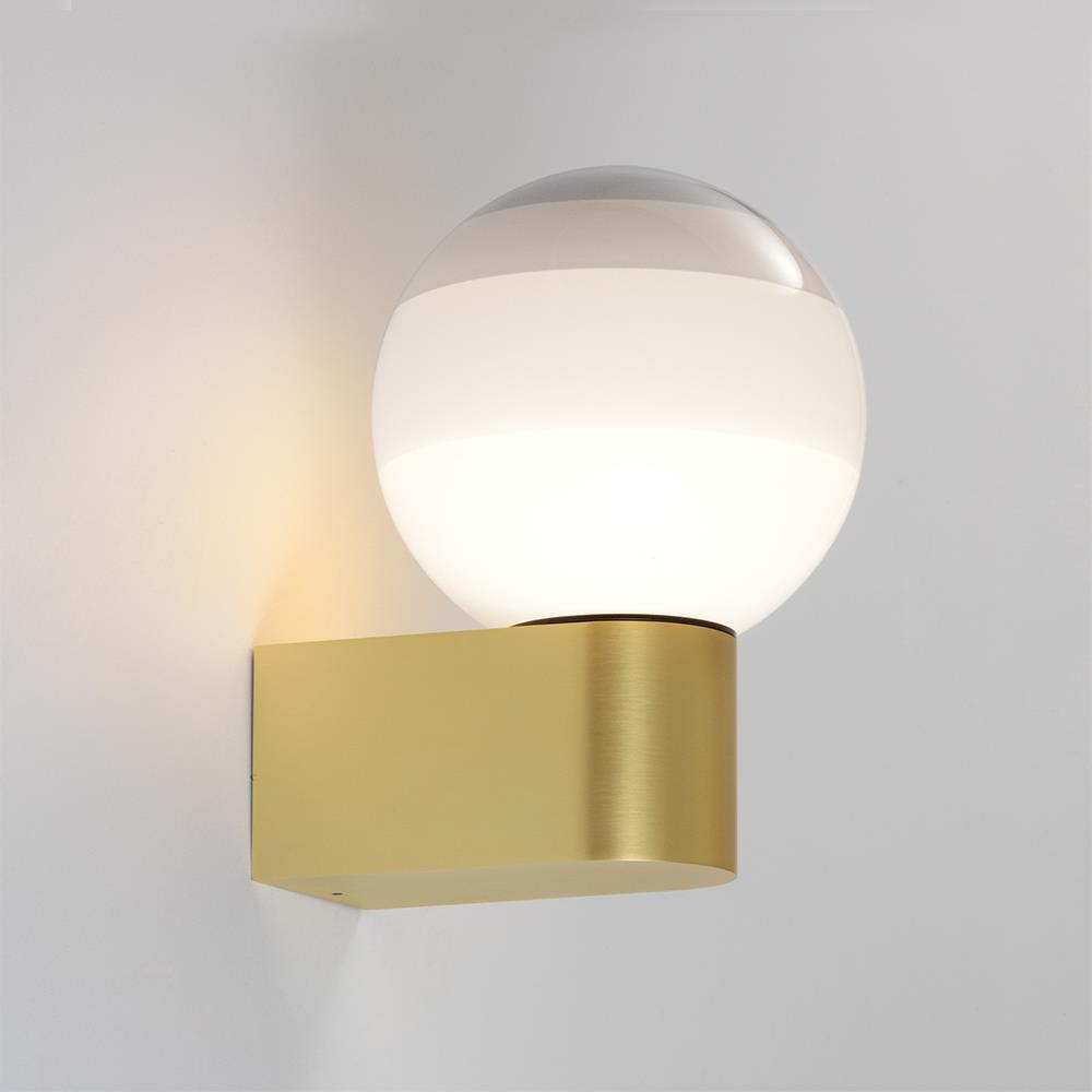 Dipping Wall Light A2 Black Brushed Brass