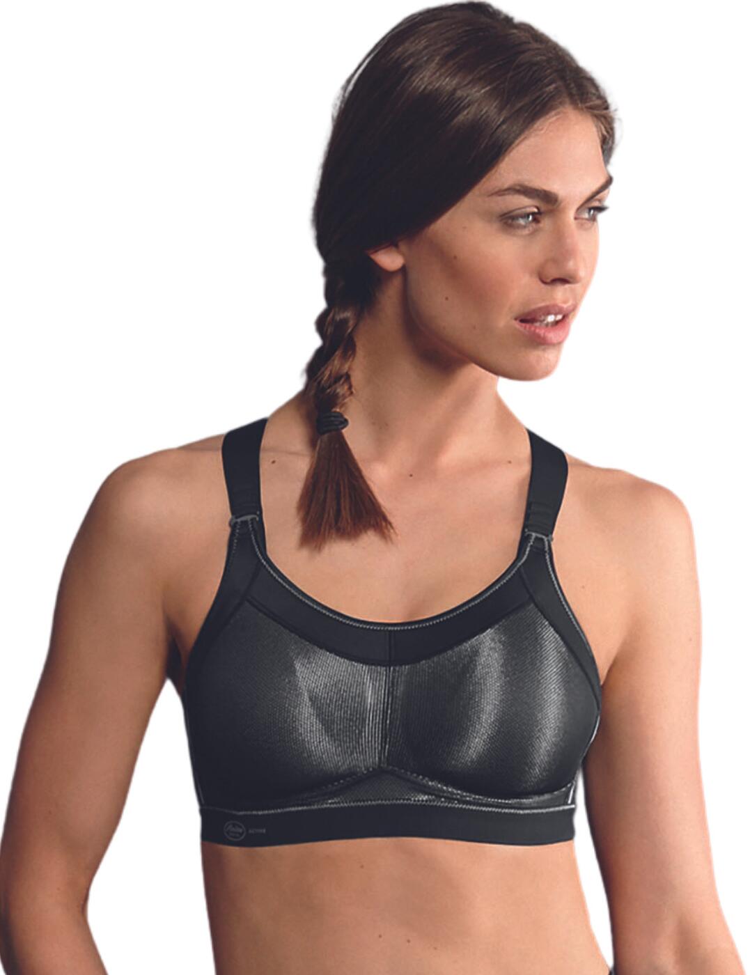 Feel incredible in this Momentum Pro padded sports bra by Anita Active. It features a very simple design with a wide opening to the rear allowing for easy access. The bra has padded preformed cups with a DeltaPad on the inside for comfort and support. Ergonomically shaped straps are padded for additional relief and also adjustable to create a perfect fit. Designed for the most demanding athletic needs, whilst keeping you snug and secure. The straps at the back lead into an x-back which allows increased arm movement.  Padded sports bra From the Momentum range Simple design Wide opening to the rear for easy opening Padded, performed cups Ergonomically shaped padded straps Adjustable x-back straps Comfortable fit Composition: 74% Nylon &pipe; 11% Polyetser &pipe; 8% Elastane &pipe; 7% Polyurethan Composition: Moulded cup : 55% Polyurethan &pipe; 45% Polyester Listed in UK sizes  51200-92443-1216099 5539 Padded Sports Bra