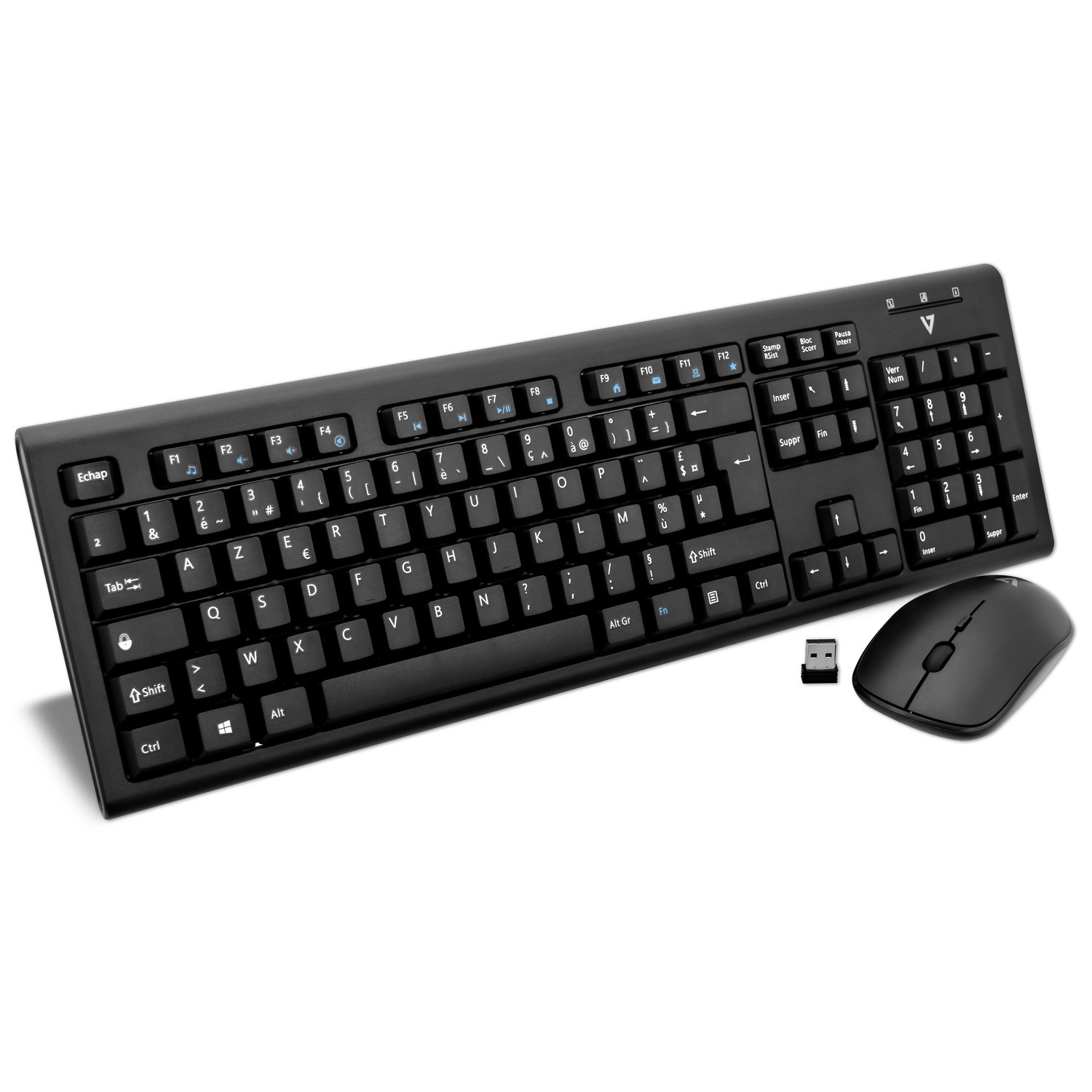 V7 Wireless Keyboard And Mouse Combo " Fr