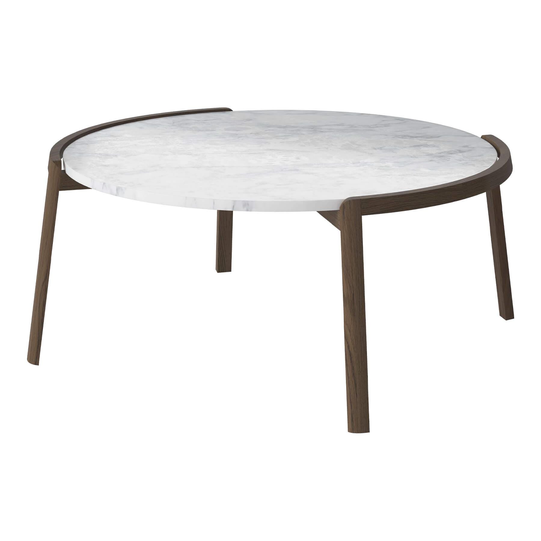 Bolia Mix Coffee Table Large Dark Oiled Legs Grey White Marble Designer Furniture From Holloways Of Ludlow