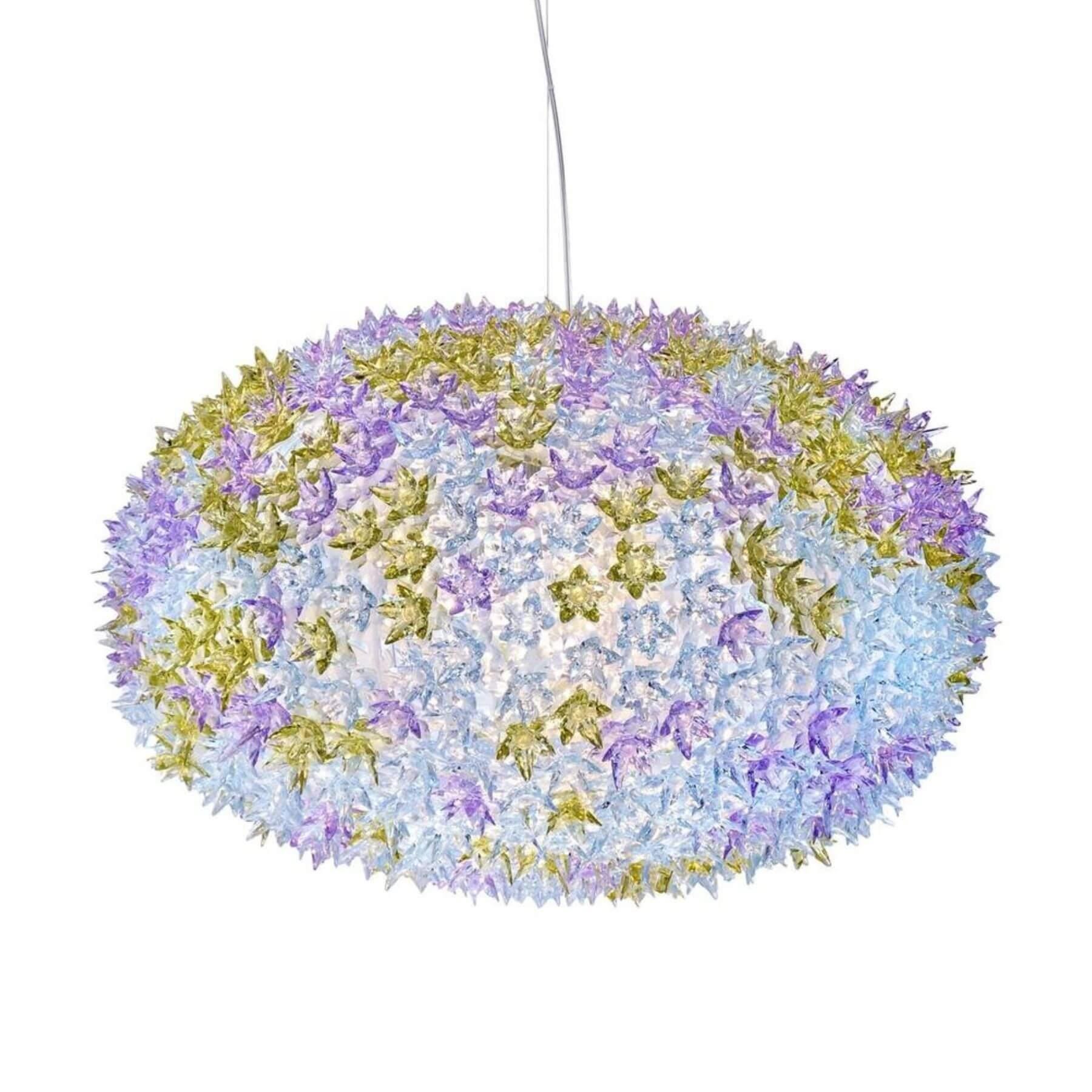 Kartell Bloom Hanging Pendant Light Large Lavender Purple Designer Pendant Lighting