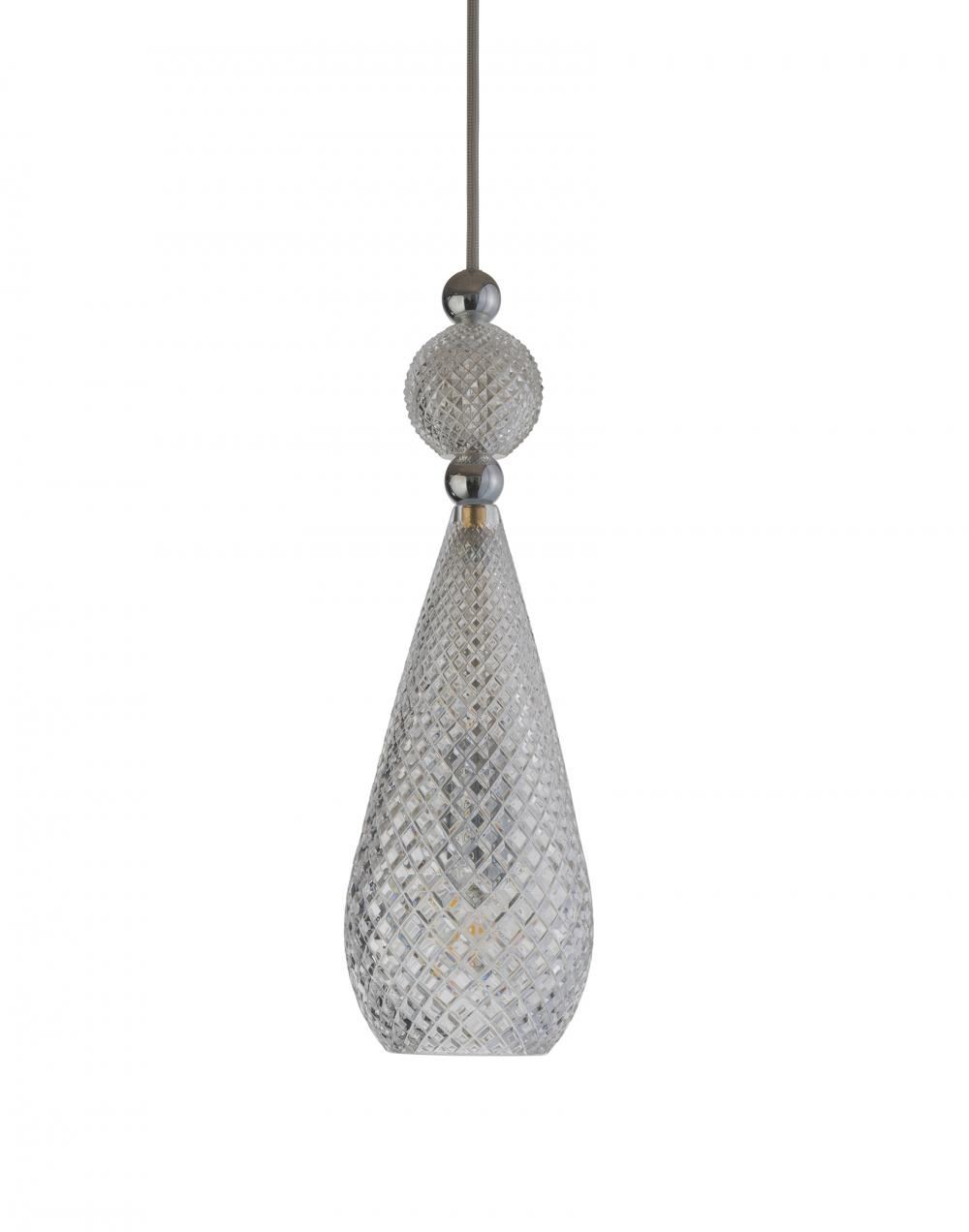 Ebb Flow Smykke Pendant Crystal Silver Fittings Clear Designer Pendant Lighting