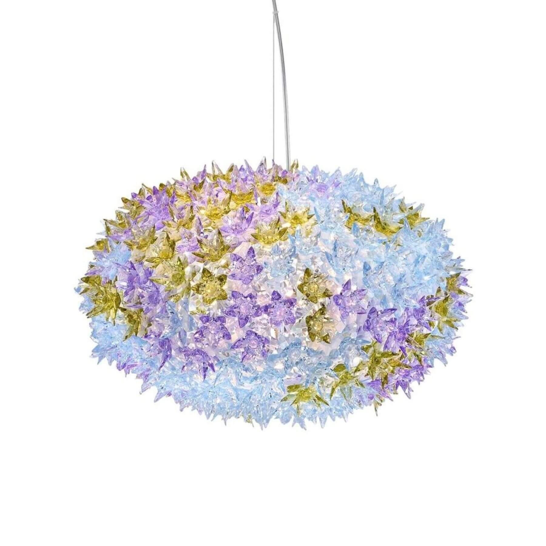 Kartell Bloom Hanging Pendant Light Medium Lavender Purple Designer Pendant Lighting