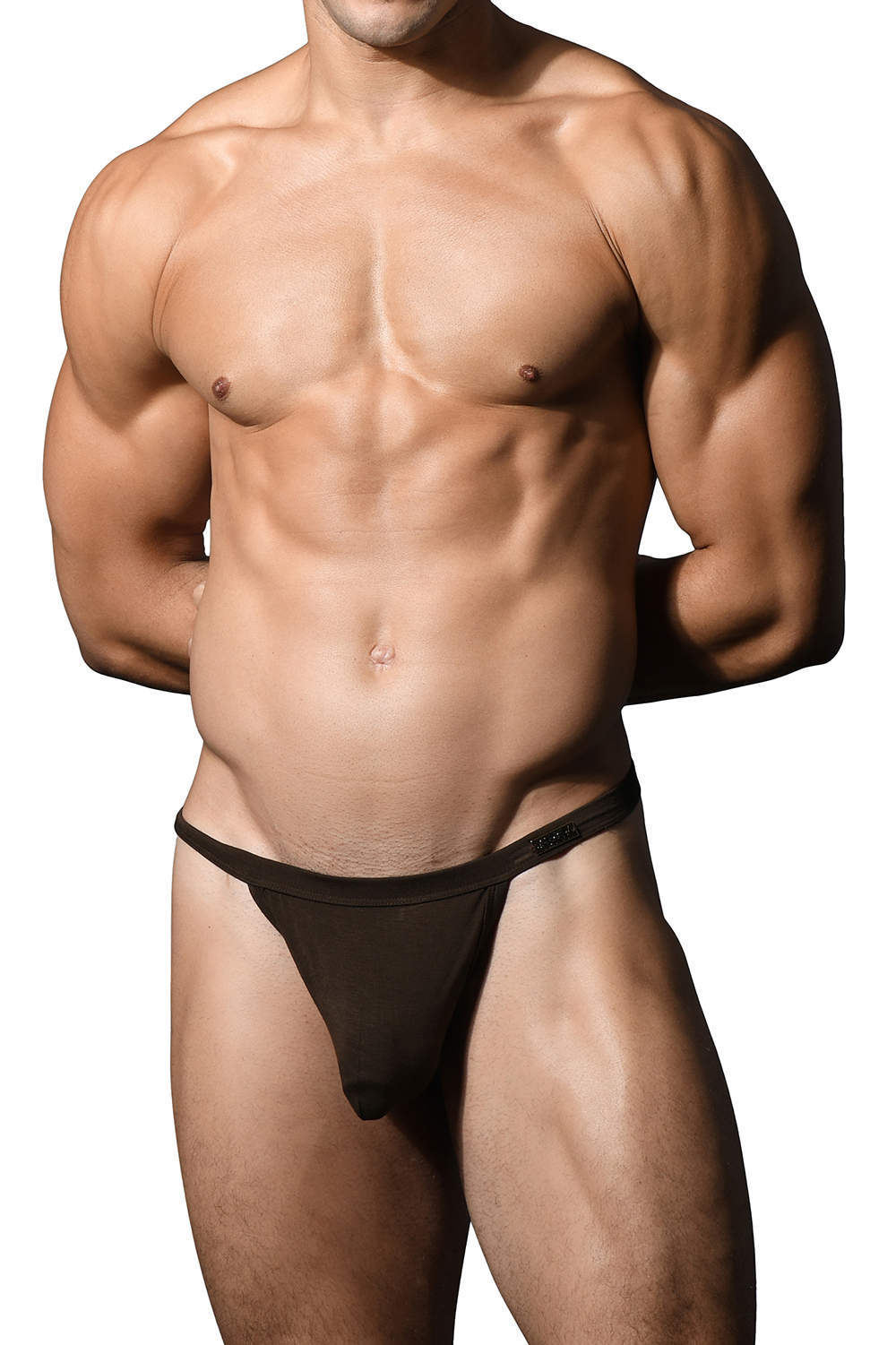 Image of Andrew Christian Almost Naked SEX Bamboo Thong - Brown