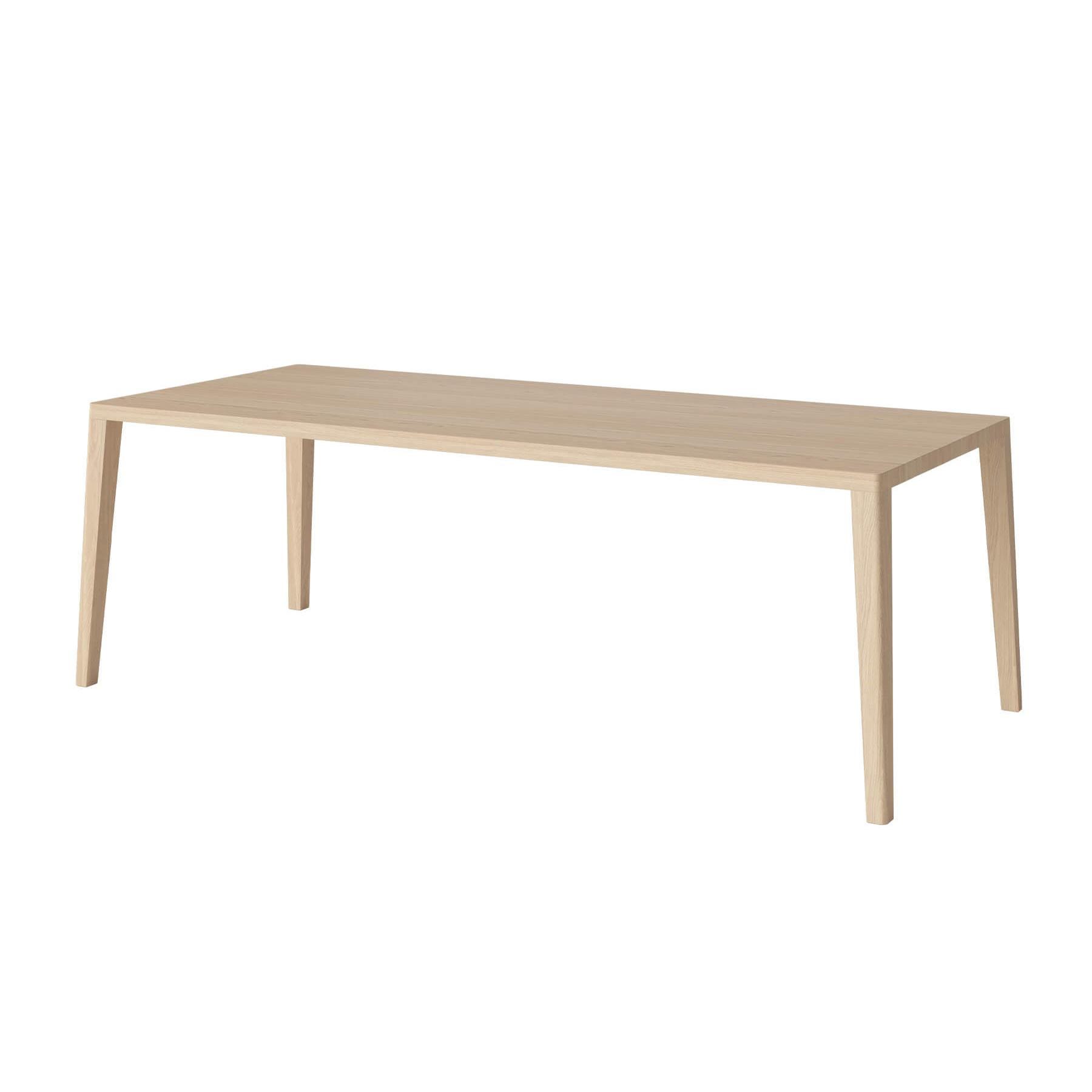 Bolia Graceful Dining Table 220 X 95cm White Oiled Legs With Extension Leaves Light Wood Designer Furniture From Holloways Of Ludlow