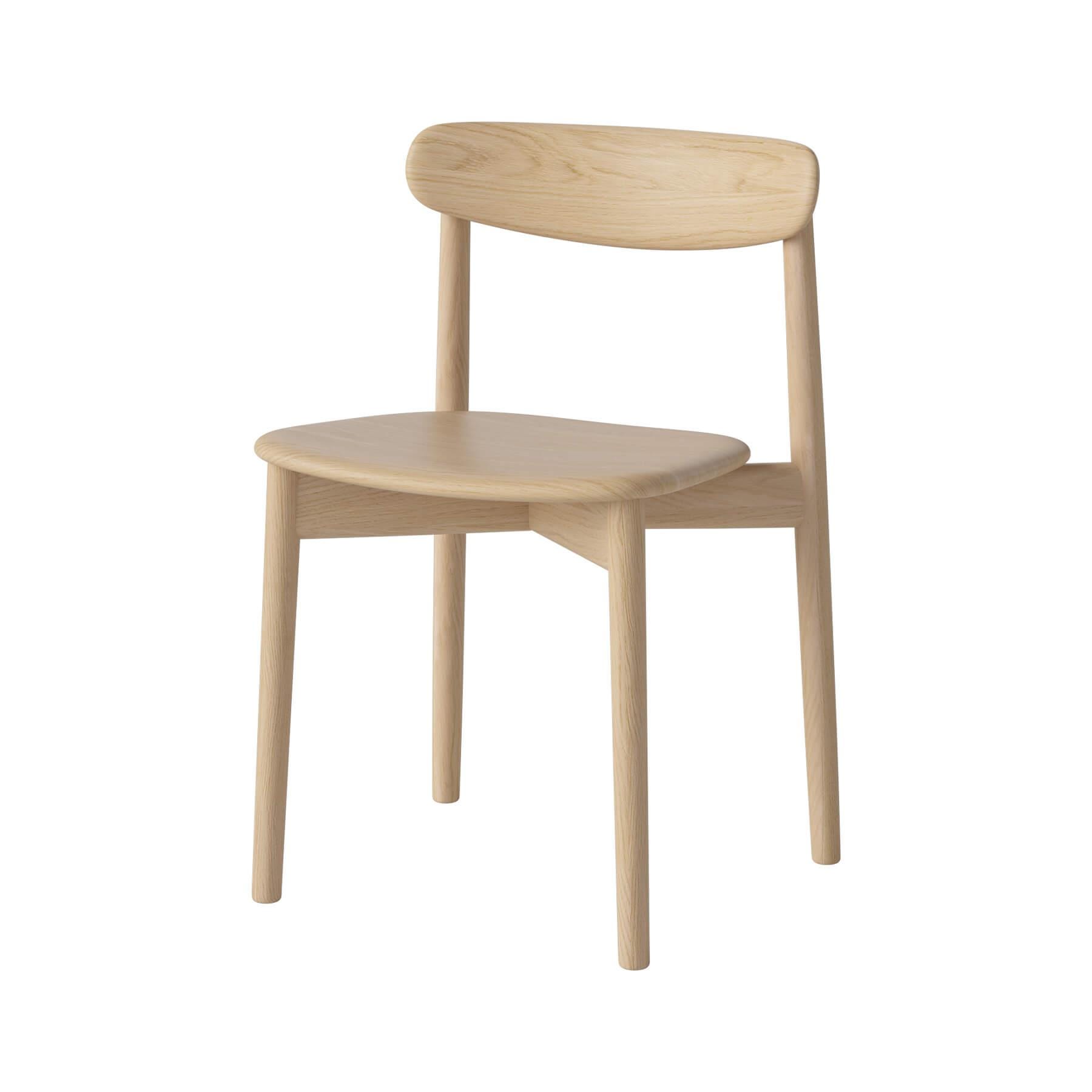 Bolia Merge Dining Chair White Oiled Oak Light Wood Designer Furniture From Holloways Of Ludlow