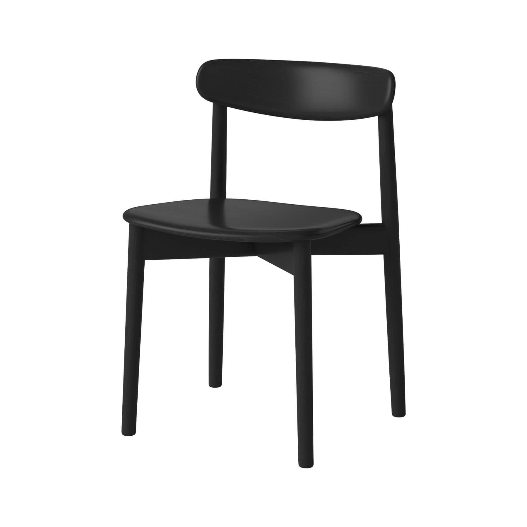 Bolia Merge Dining Chair Black Laquered Oak Designer Furniture From Holloways Of Ludlow