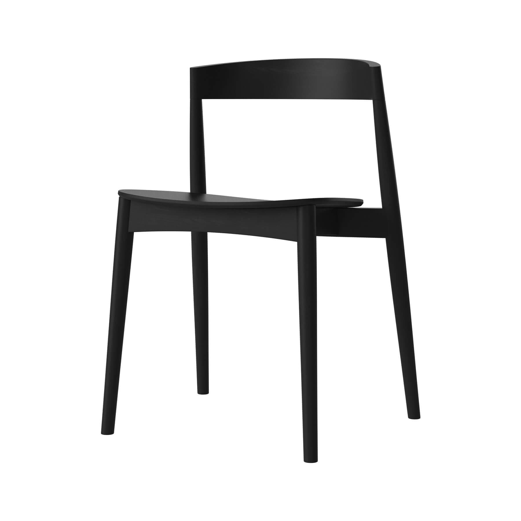 Bolia Kite Dining Chair Black Laquered Oak Designer Furniture From Holloways Of Ludlow