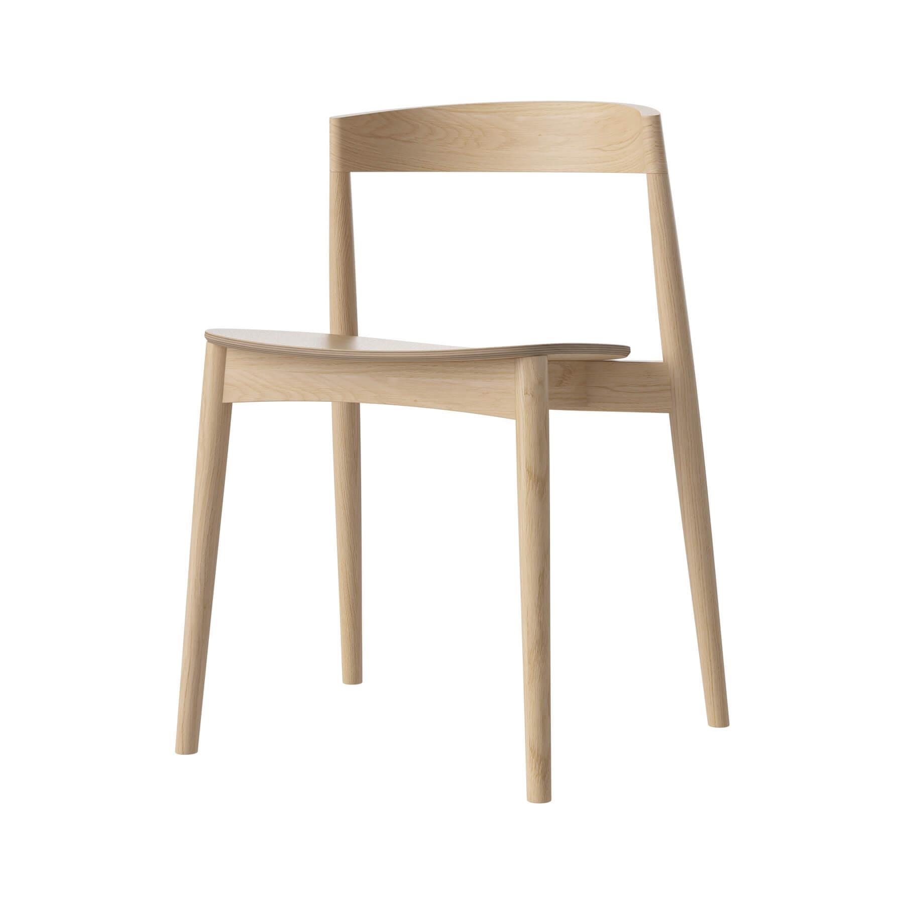 Bolia Kite Dining Chair White Oiled Oak Light Wood Designer Furniture From Holloways Of Ludlow