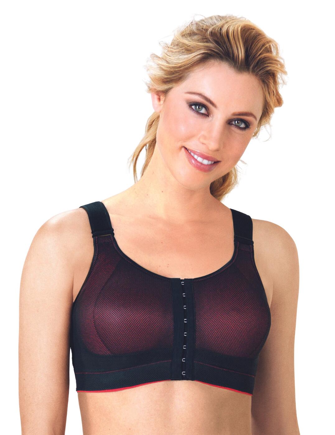 Aid your post-surgery recovery with this Anita compression bra. The bra is designed for easy on and off with a front fastening whilst the breathable material ensures permeability due to its net-like structure. Soft micro-fibre towelling lines the inside of the bra, transporting moisture away from the skin. The cups create an optimal shape, holding the breasts firmly in place. All this whilst also promoting tissue healing by controlled compression.