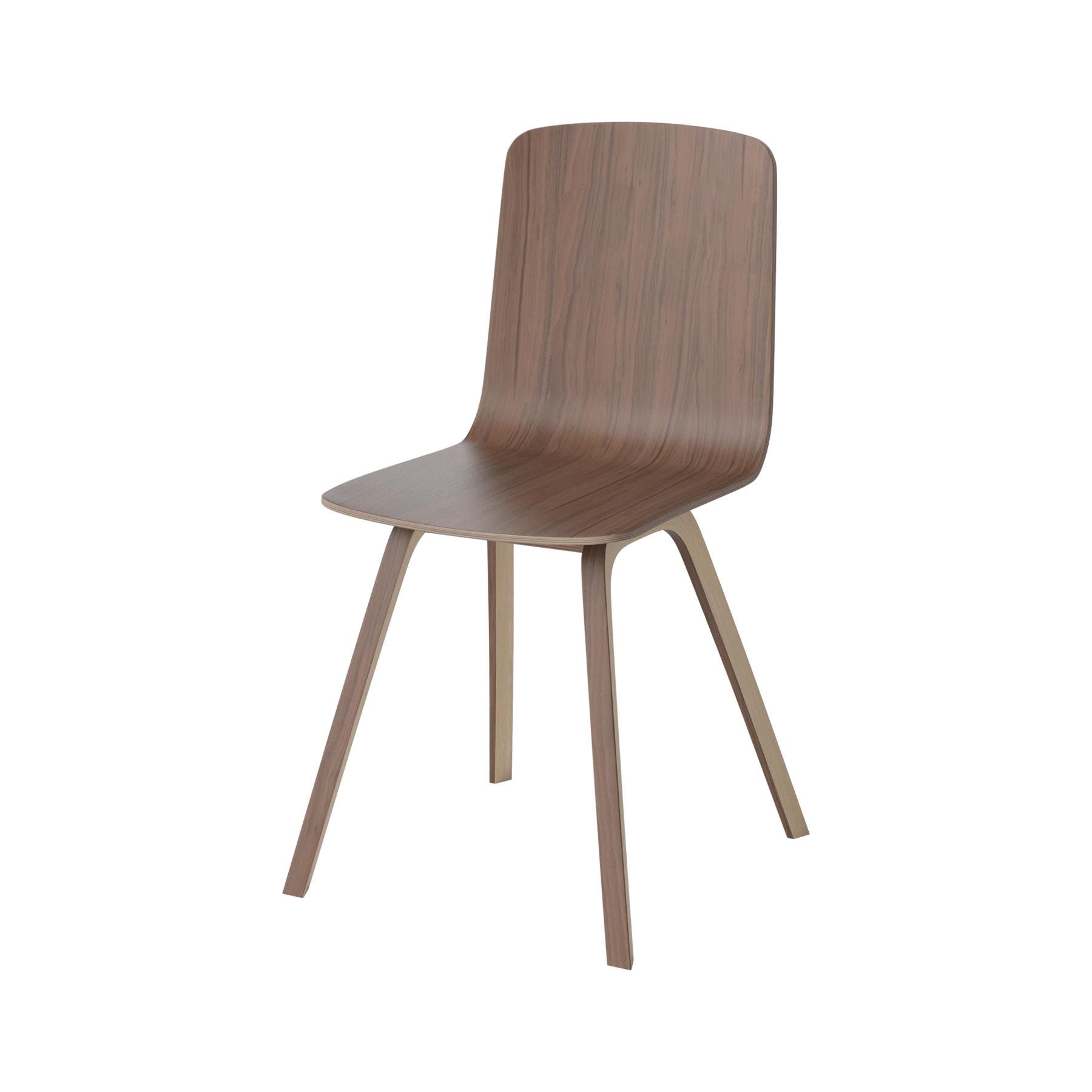 Bolia Palm Dining Chair Wood Veneer Legs Oiled Walnut Dark Wood Designer Furniture From Holloways Of Ludlow