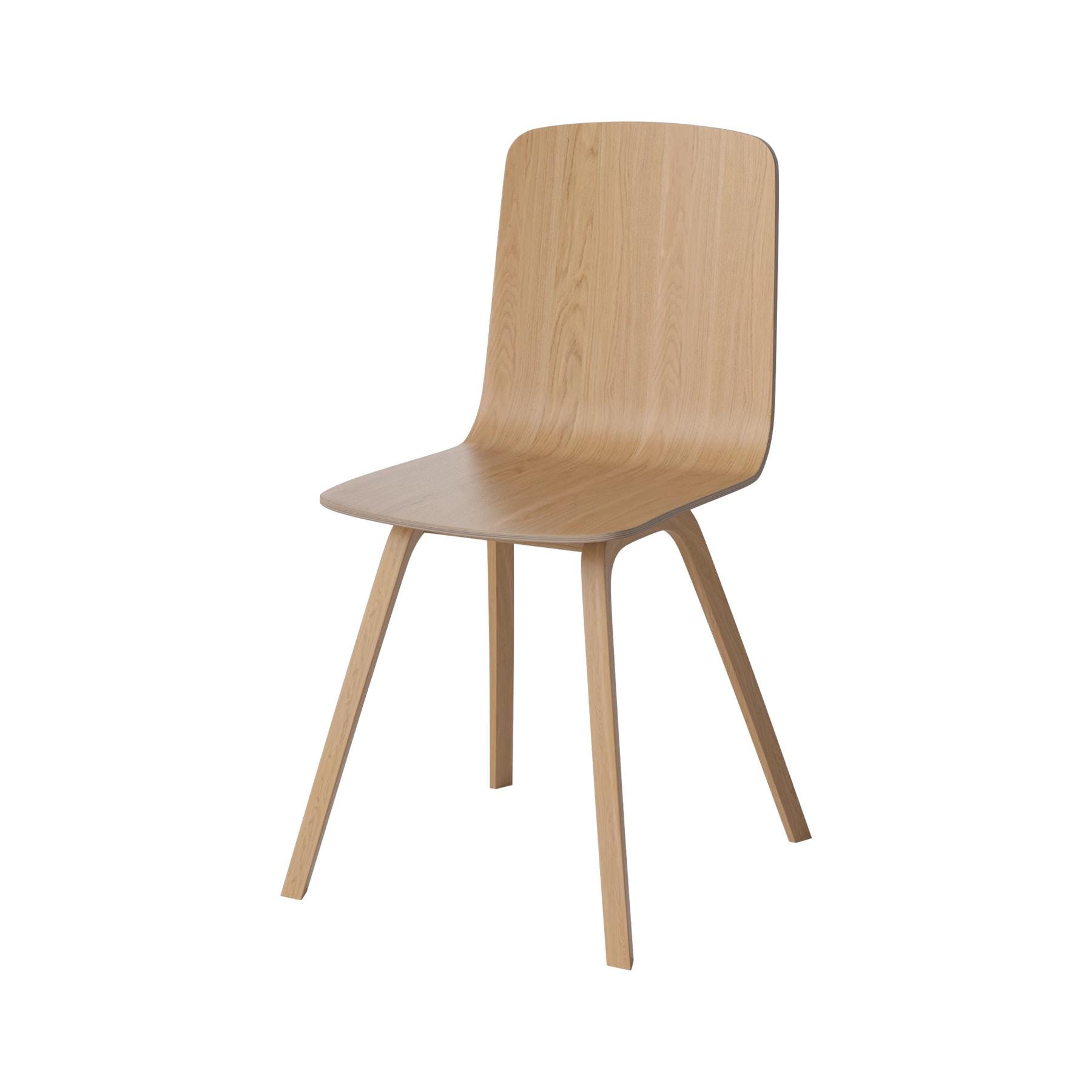 Bolia Palm Dining Chair Wood Veneer Legs Oiled Oak Light Wood Designer Furniture From Holloways Of Ludlow