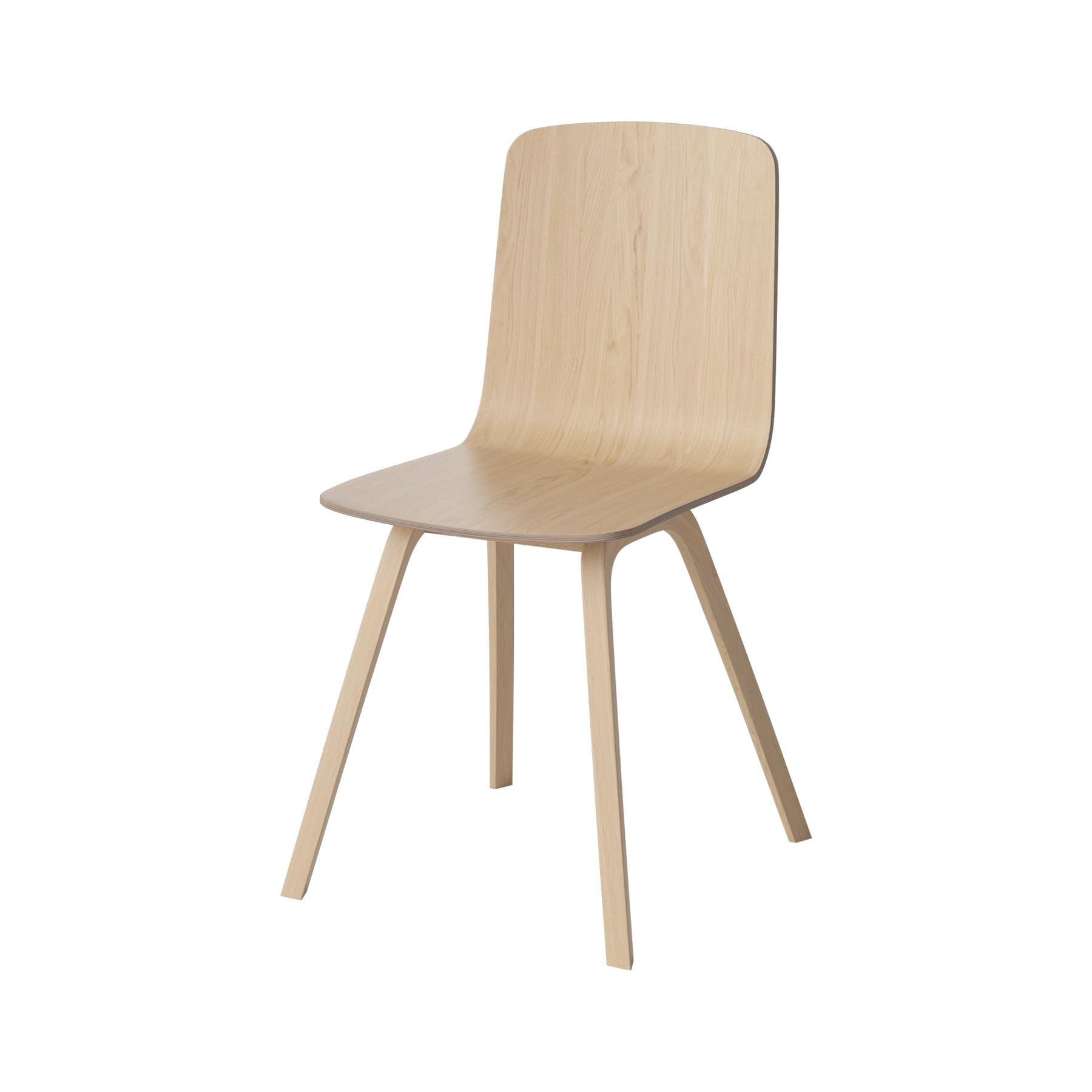 Bolia Palm Dining Chair Wood Veneer Legs White Oiled Oak Light Wood Designer Furniture From Holloways Of Ludlow