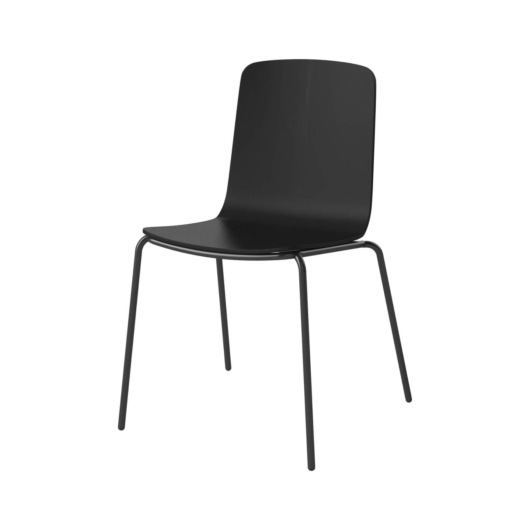 Bolia Palm Dining Chair Metal Legs Black Laquered Oak Black Laquered Legs Designer Furniture From Holloways Of Ludlow