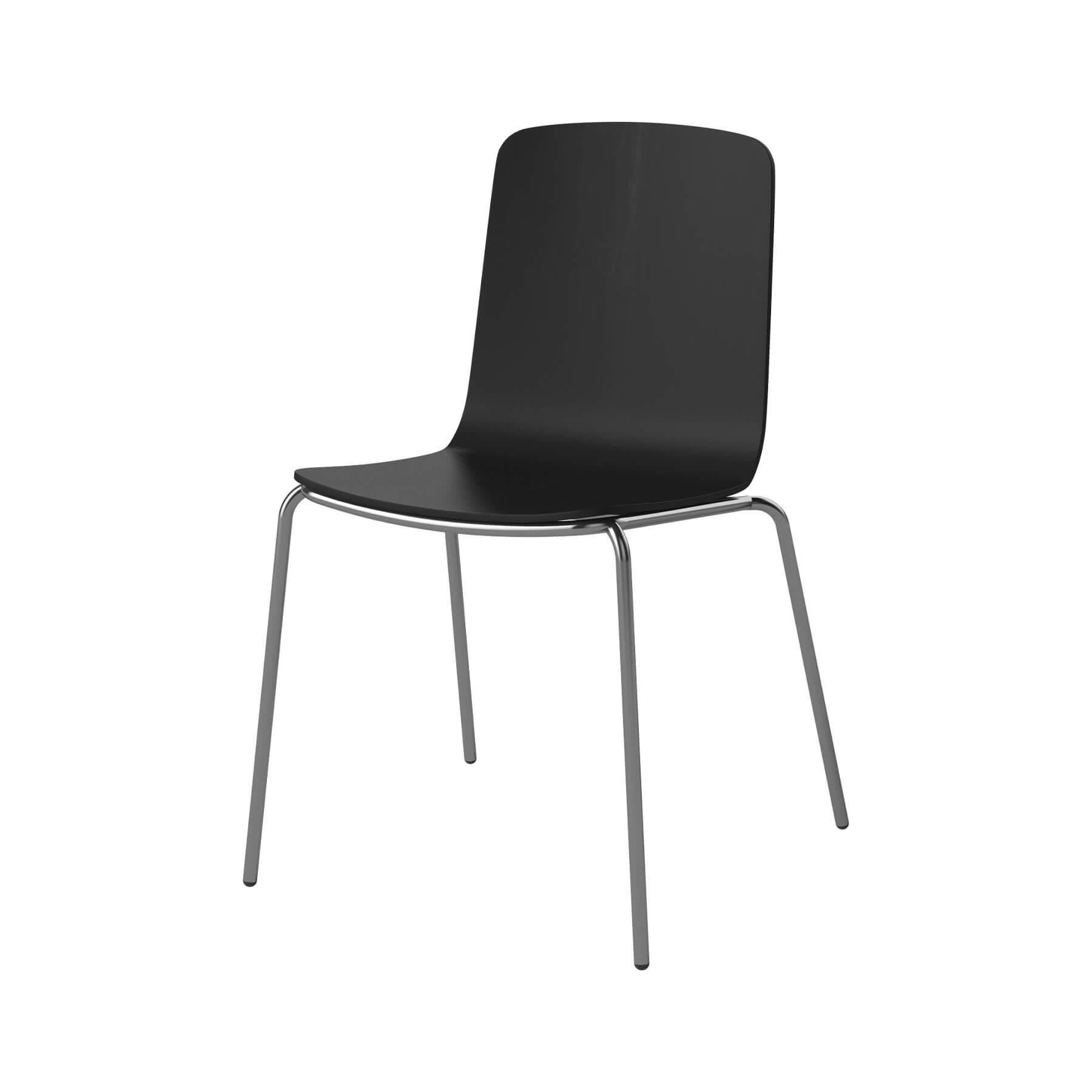 Bolia Palm Dining Chair Metal Legs Black Laquered Oak Chrome Plated Legs Designer Furniture From Holloways Of Ludlow