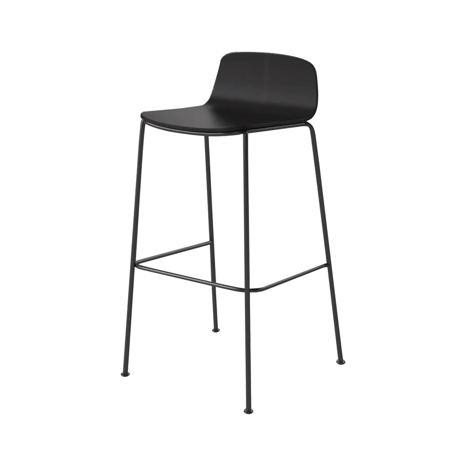 Bolia Palm Stool High Bar Stool Black Laquered Oak Black Laquered Legs Designer Furniture From Holloways Of Ludlow