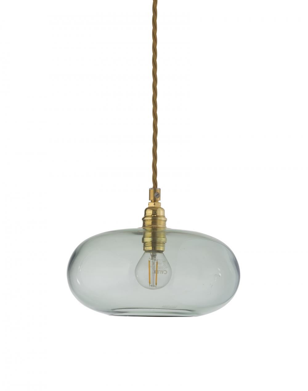 Ebb Flow Horizon Pendant 21cm Forest Green Gold Fittings Designer Pendant Lighting