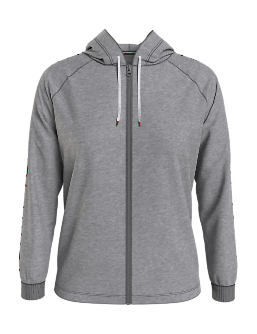 Adore your natural curves in this gorgeous Zip-Thru Hoodie from the Repeat Logo Curve collection. Featuring rib-knit cuffs and a hem for an insulating finish, keeping you warm on those windy nights. The gorgeous repeat logo on the sleeve adds an elegant feminine touch. Perfect for lounging around, the hoodie has a drawstring hooded neck for a comfortable warming finish. Complete the look with matching items from the Repeat Logo Curve collection.  Repeat logo on the sleeve Rib-knit cuffs and hem Drawstring hooded neck Matching coordinates available Composition: 50% Cotton &pipe; 50% Polyester Listed in UK sizes  51303-92595-1236677 UW0UW03022 Zip-thru Hoodie Curve
