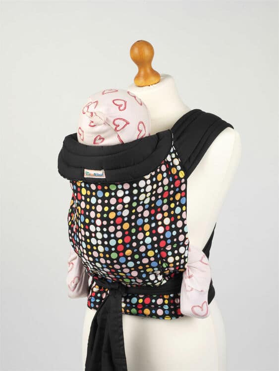 Bright Multi Coloured Spots Mei Tai Soft Baby Sling