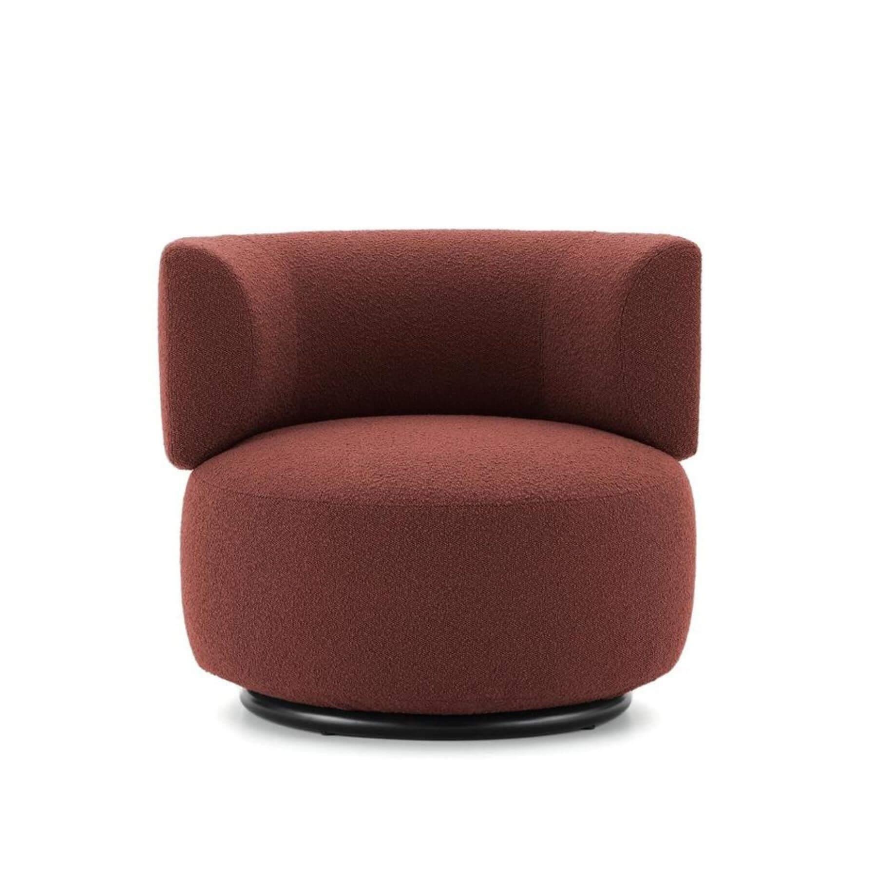 Kartell Kwaiting Armchair Boucle Brick Red Designer Furniture From Holloways Of Ludlow