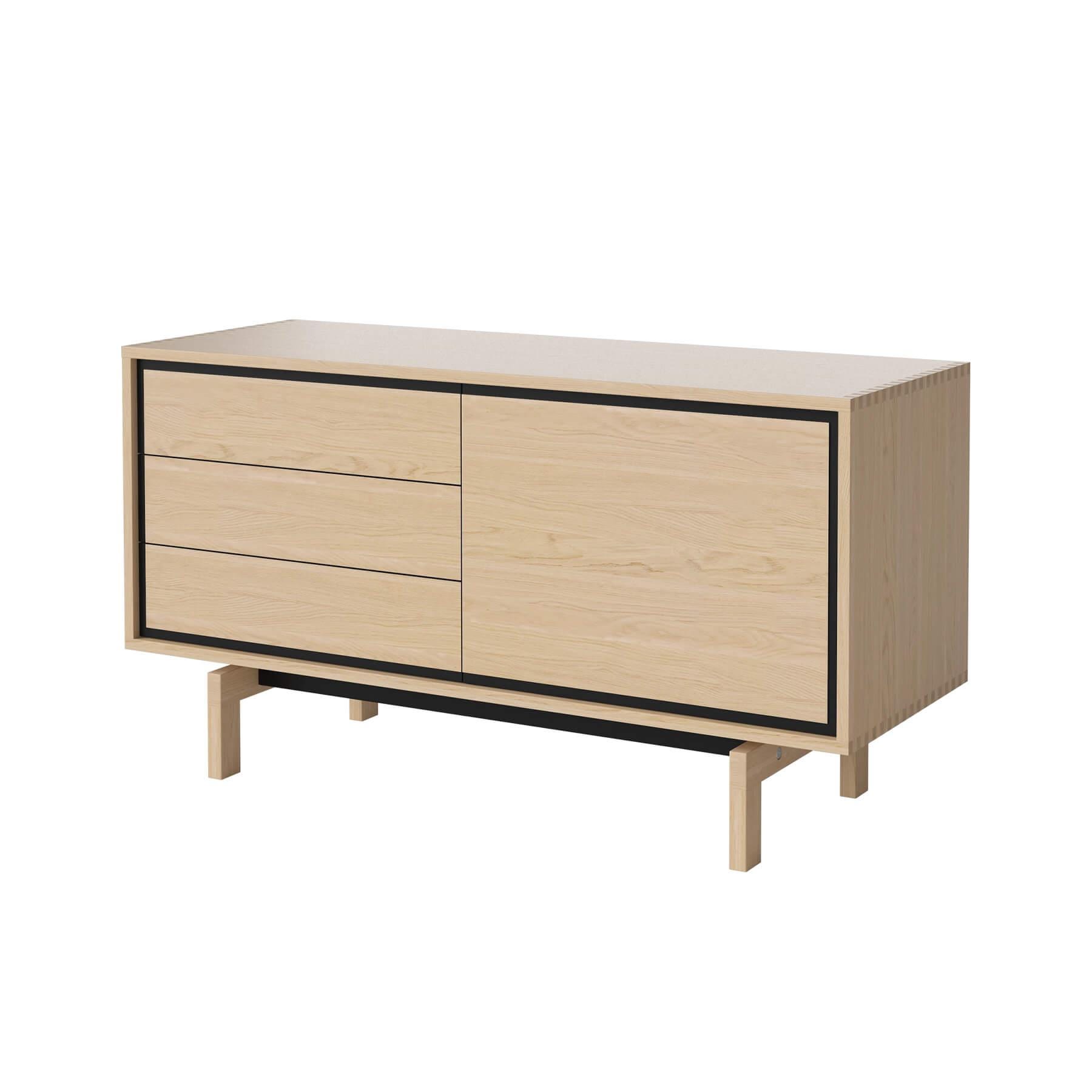 Bolia Floow Sideboard Small White Oiled Oak Light Wood Designer Furniture From Holloways Of Ludlow