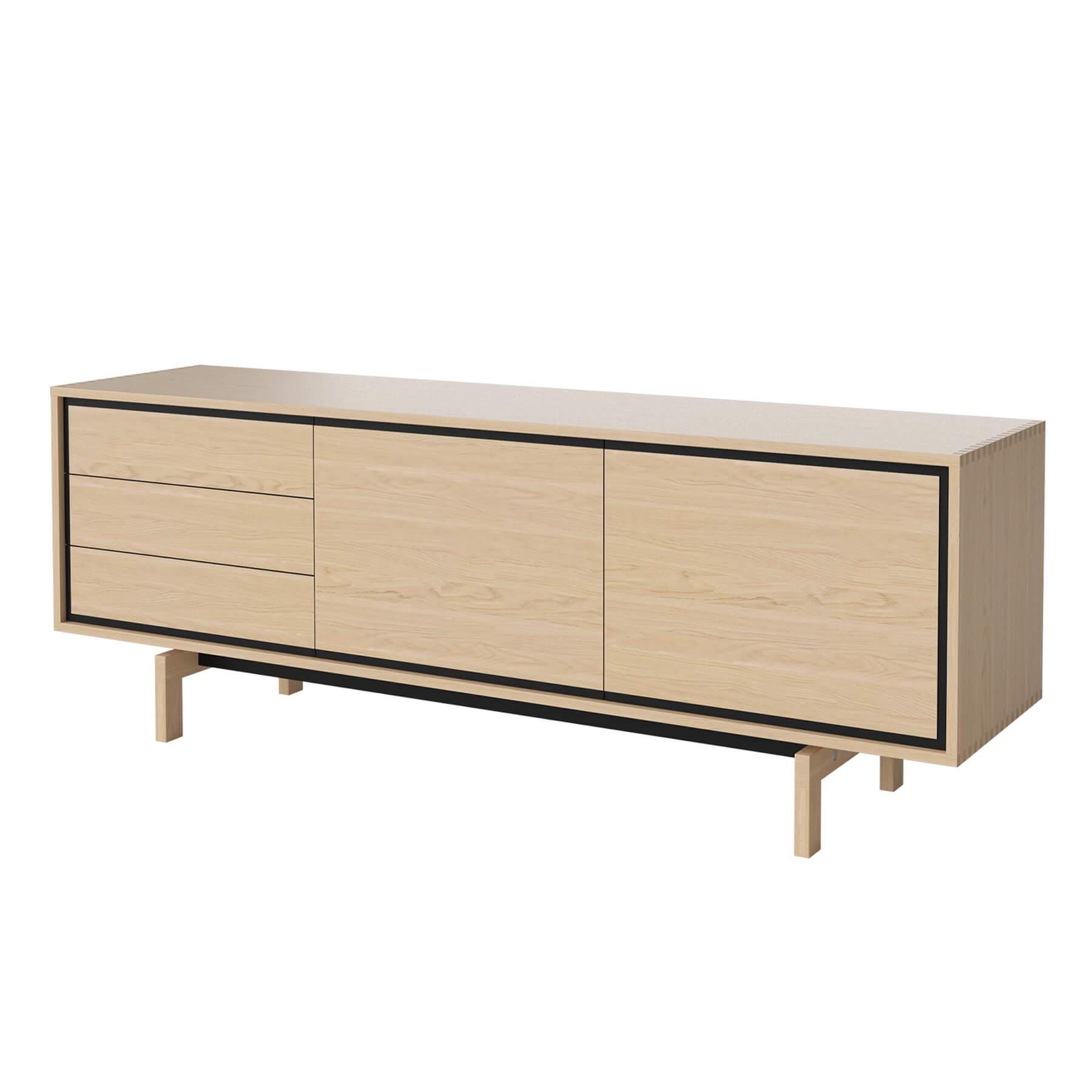 Bolia Floow Sideboard Large White Oiled Oak Light Wood Designer Furniture From Holloways Of Ludlow