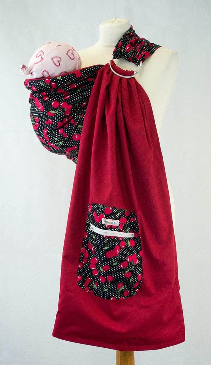 Palm and Pond Ring Sling - Red Cherry