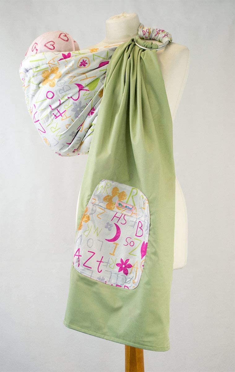 Palm & Pond Baby Ring Sling Carrier - Funky Letter Design