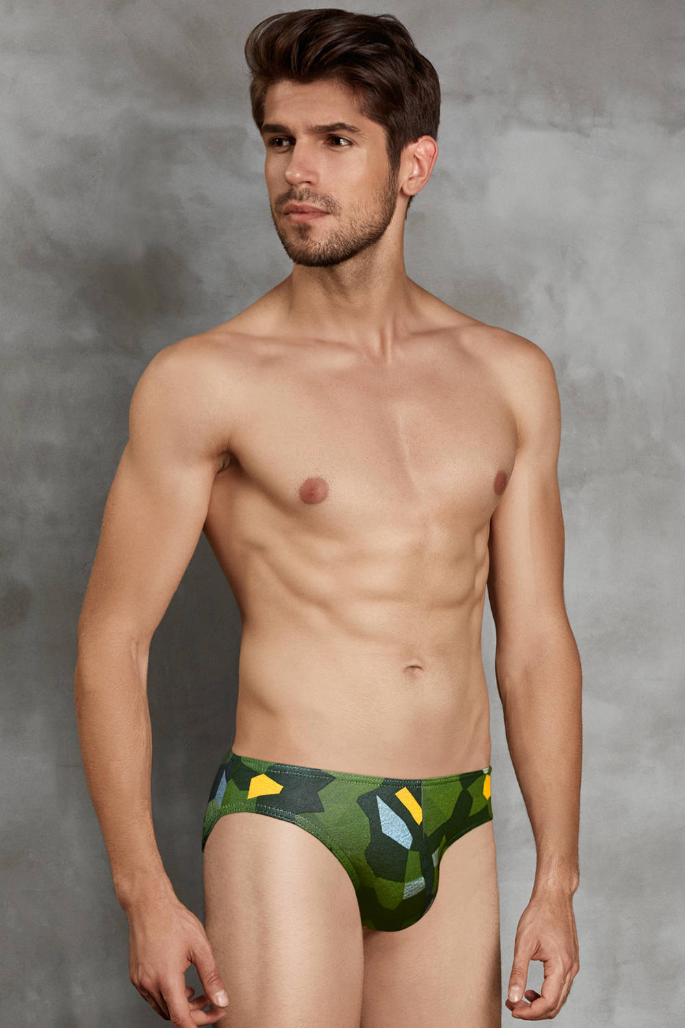 Buy yourself a new camo print on a classic men's underwear bikini slip. The Doreanse 1273 Brief is a breathable male micro in cotton modal. Shop now
