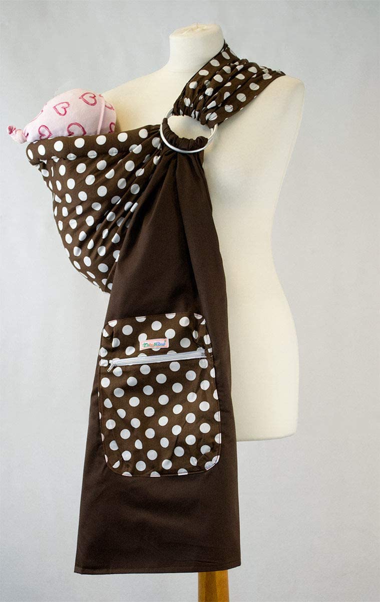 Plam and Pond Ring Sling - Brown Polka Dot