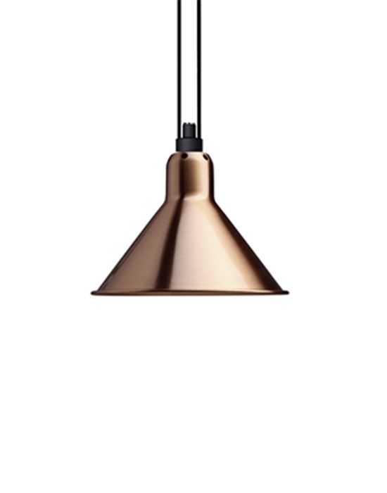 Dcw Editions Les Acrobates De Gras Pendant 322 Conical Shade Large Copper Designer Pendant Lighting