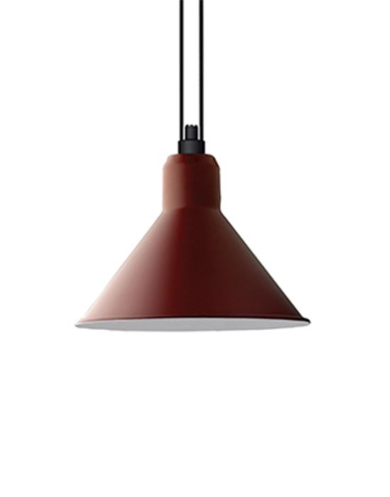 Dcw Editions Les Acrobates De Gras Pendant 322 Conical Shade Xl Red Designer Pendant Lighting