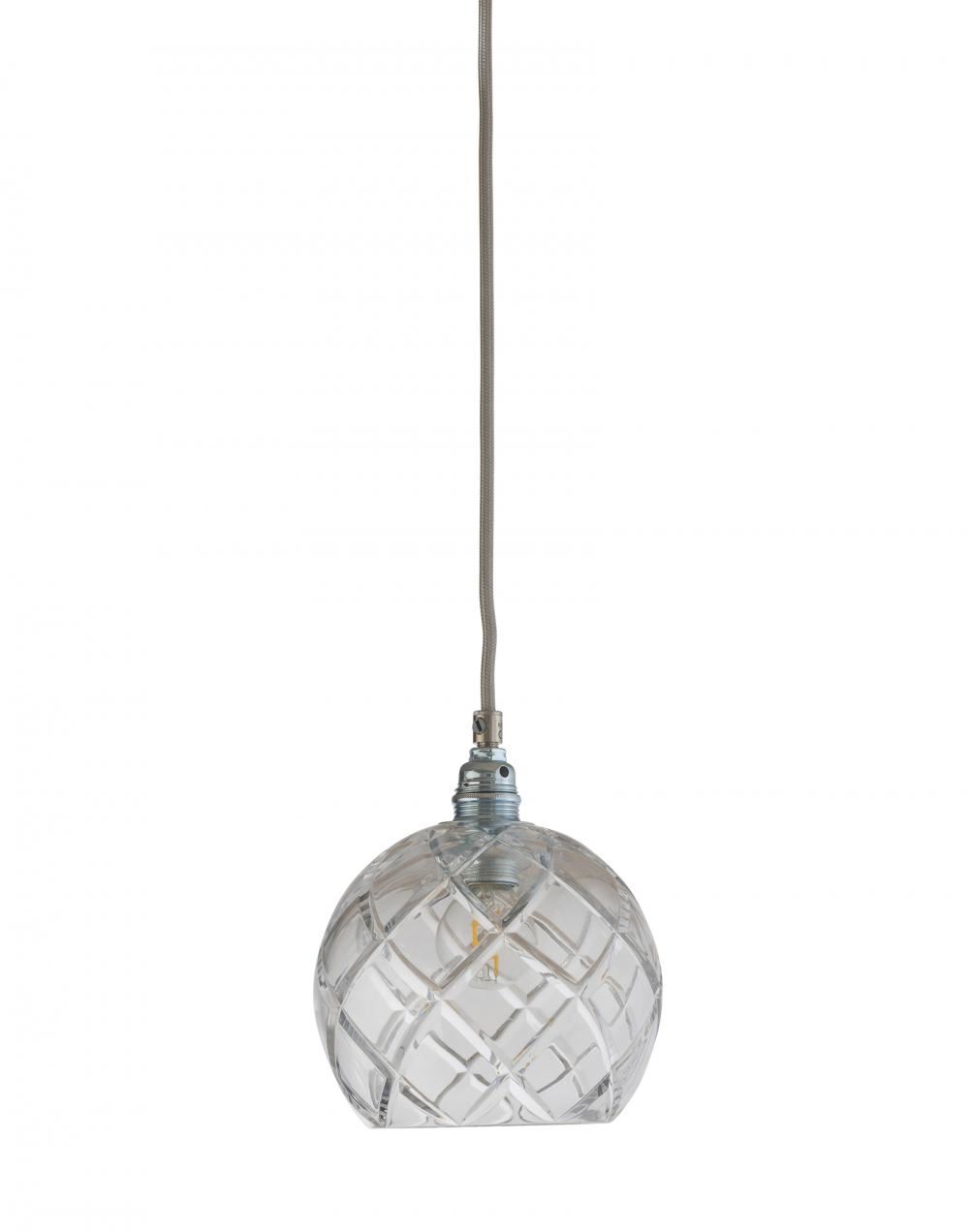 Ebb Flow Rowan Pendant In Crystal Small Large Check Silver Clear Designer Pendant Lighting