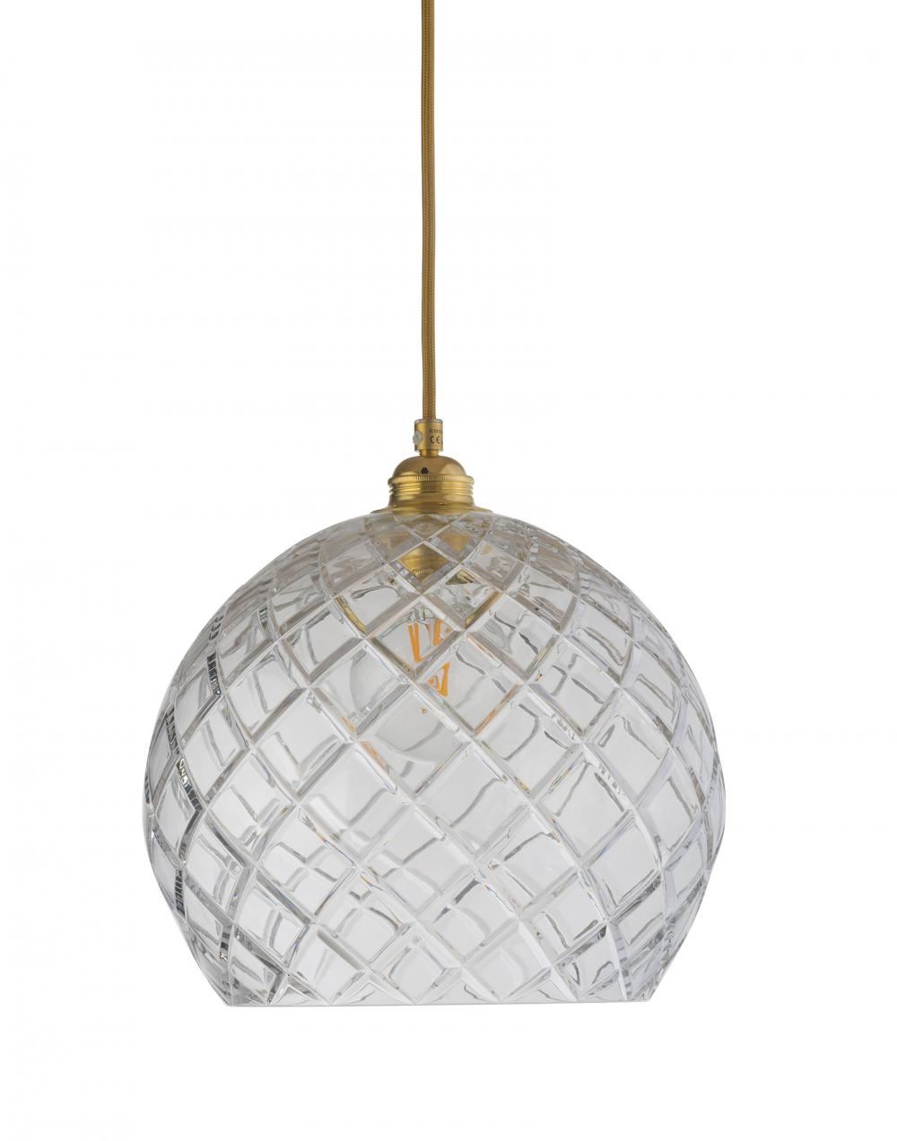 Ebb Flow Rowan Pendant In Crystal Large Medium Check Gold Clear Designer Pendant Lighting