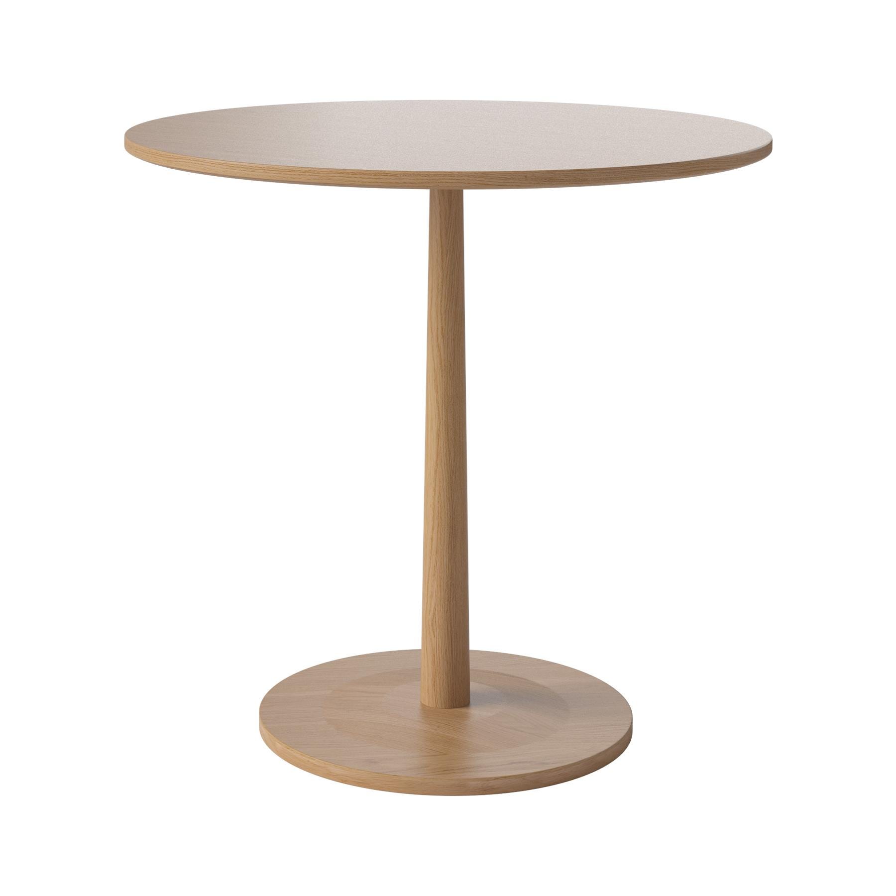 Bolia Turned Dining Table Round Lacquered Oak Light Wood Designer Furniture From Holloways Of Ludlow